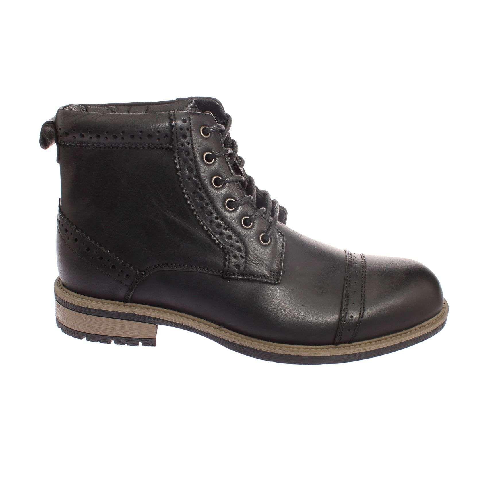 Botín Negro Vía Franca Hombre Art: 8HG210711BLACK-1