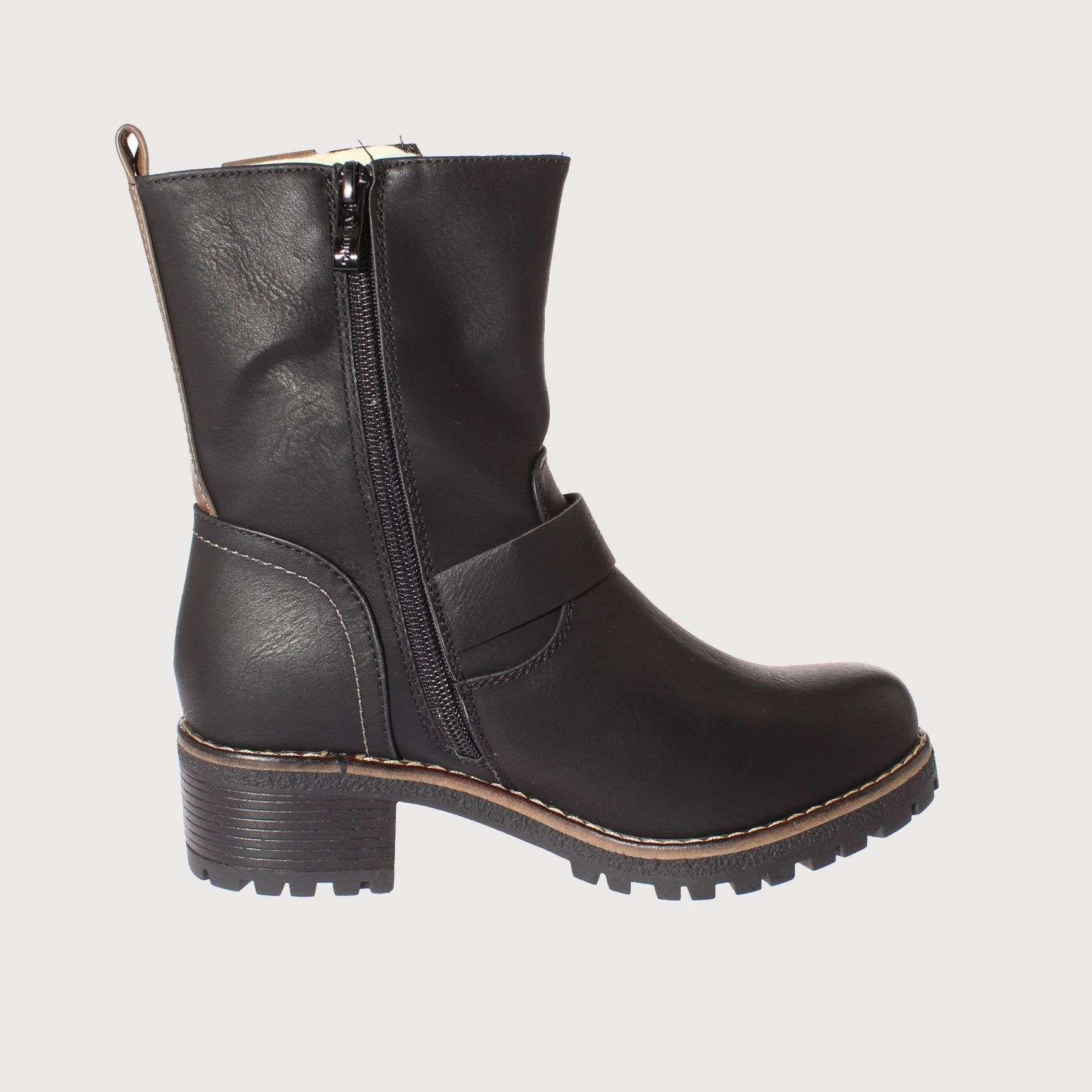 Bota Negro Vía Franca Mujer Art: 512082416BLACK-3