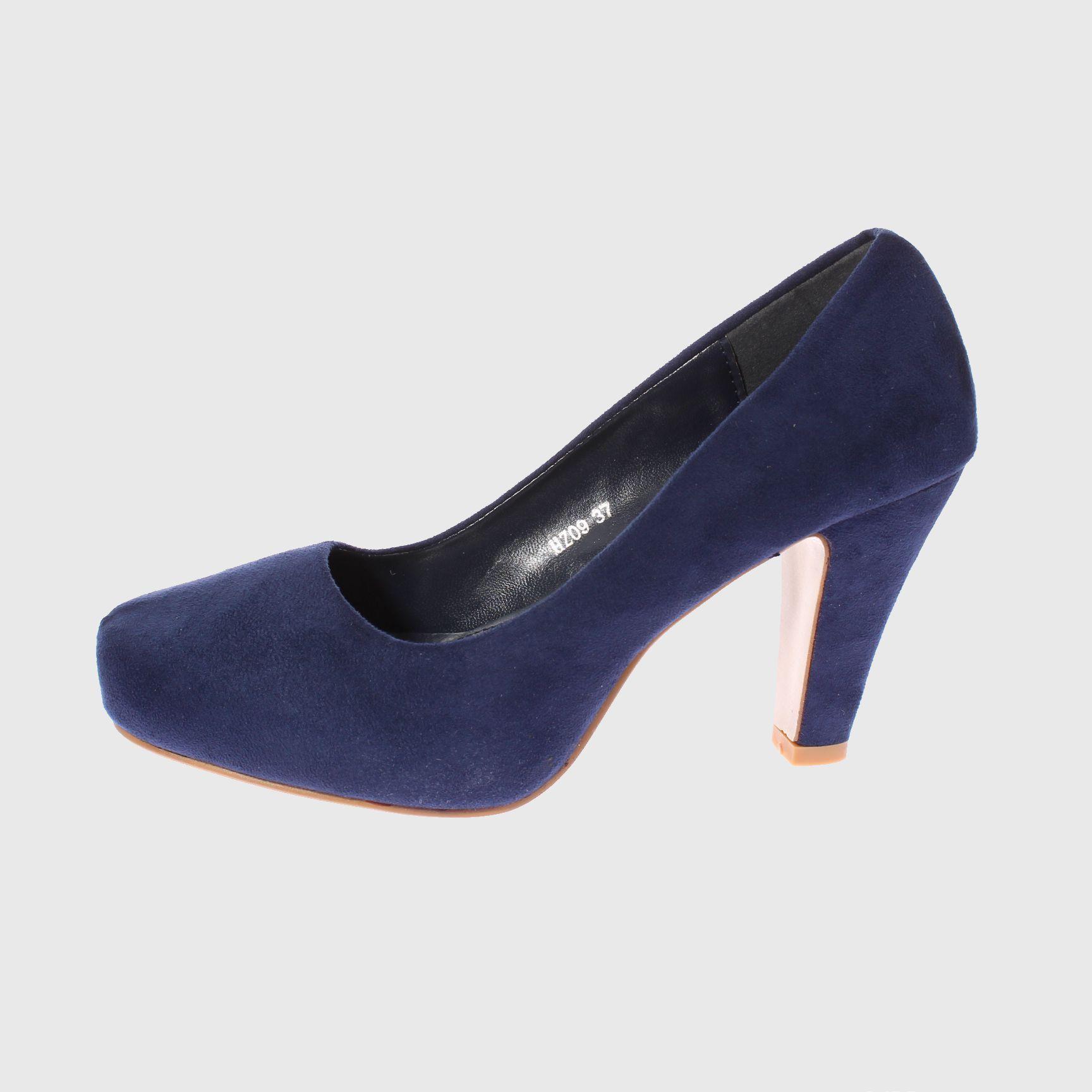Zapato Taco Azul Vía Franca Mujer-1