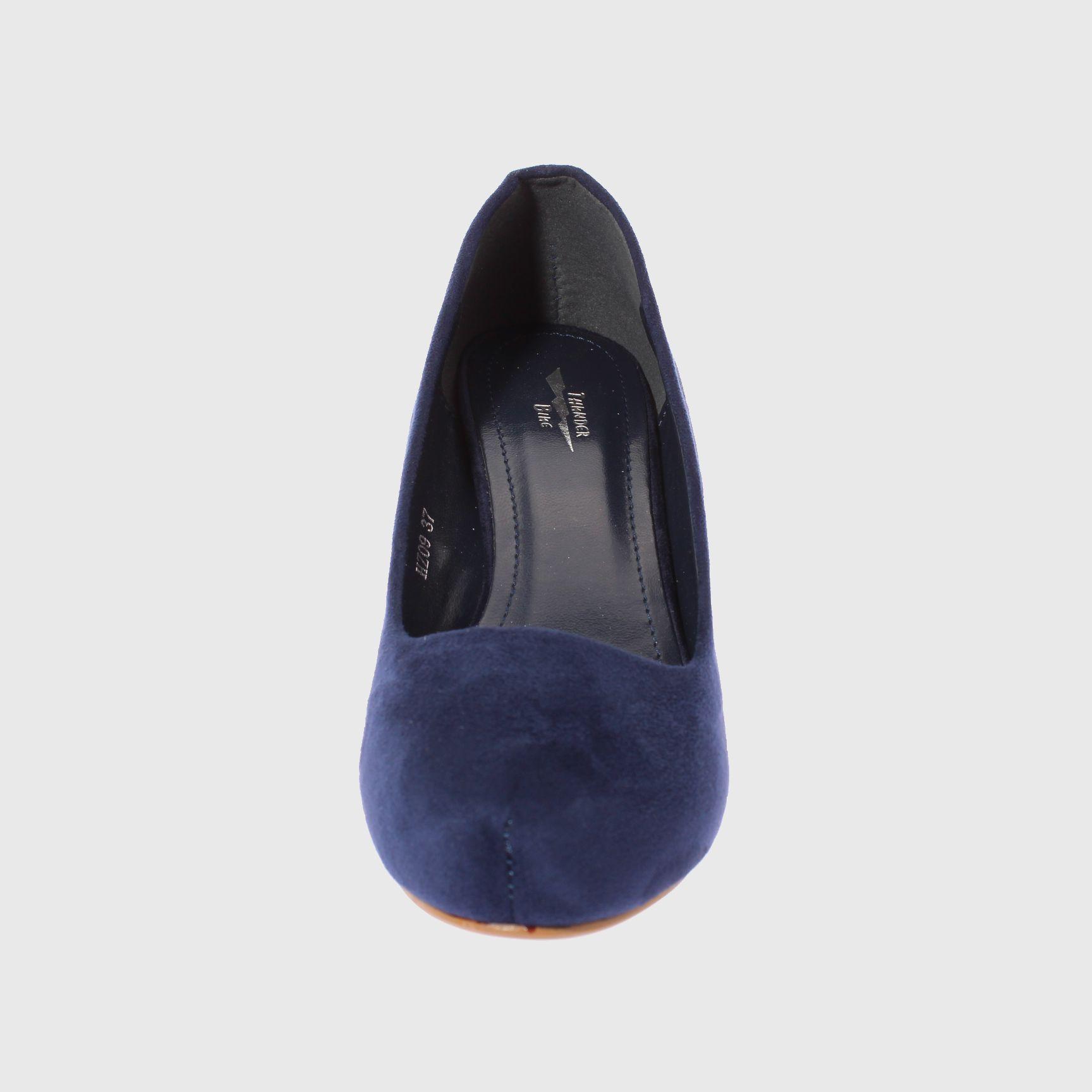 Zapato Taco Azul Vía Franca Mujer-2