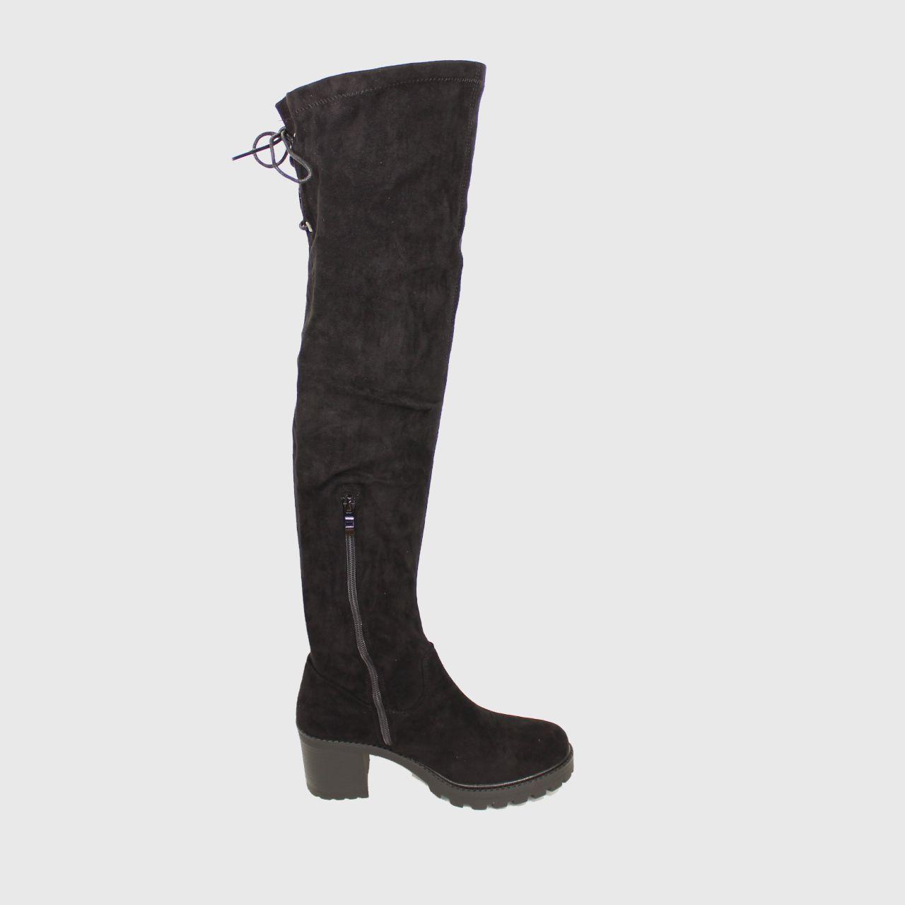 Bota Bucanera Negro Vía Franca Mujer-2