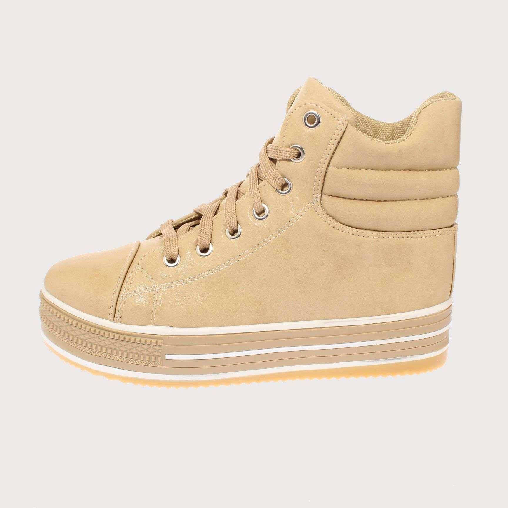 Zapatilla caña Beige Vía Franca Mujer Art: 5A2WHEAT-1