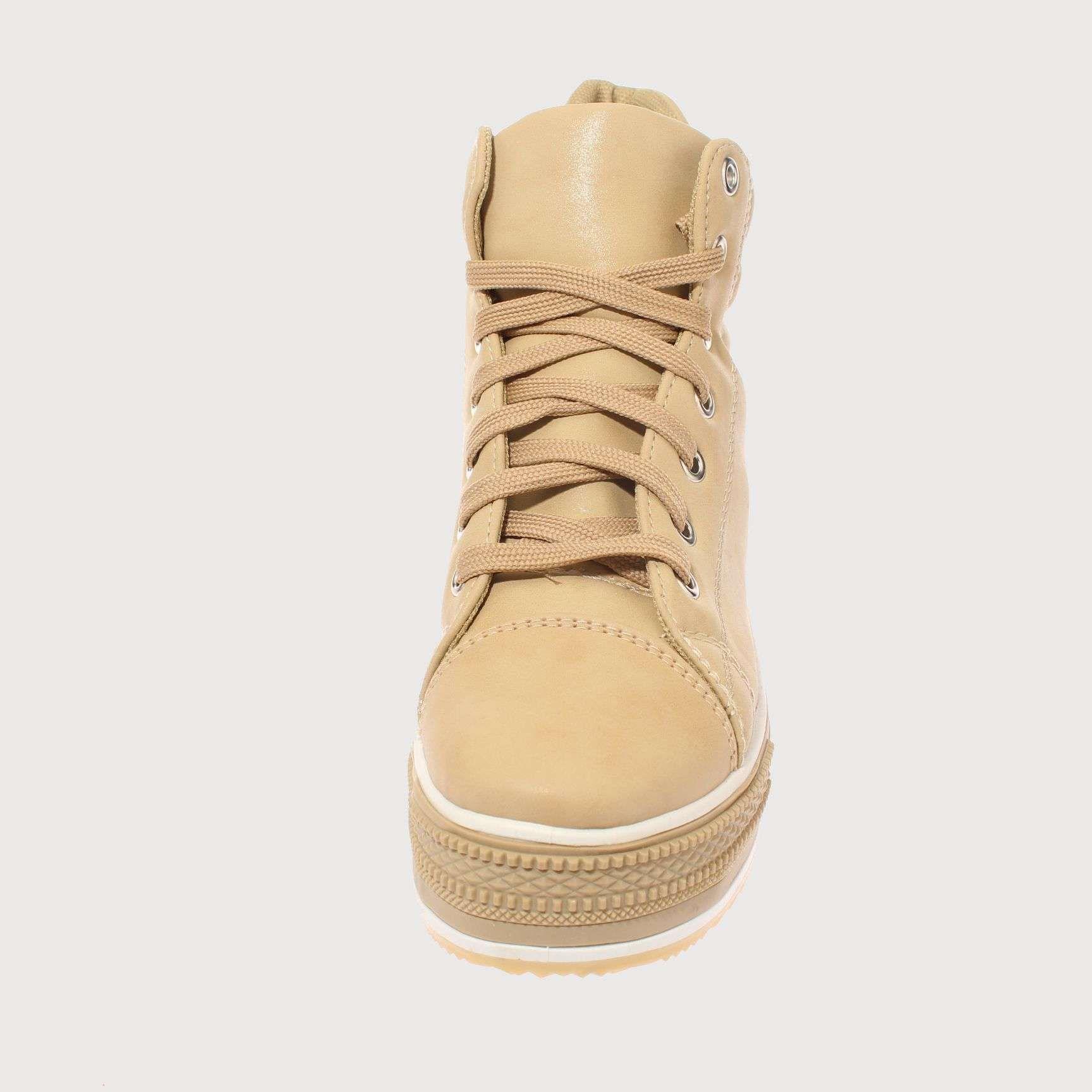 Zapatilla caña Beige Vía Franca Mujer Art: 5A2WHEAT-2