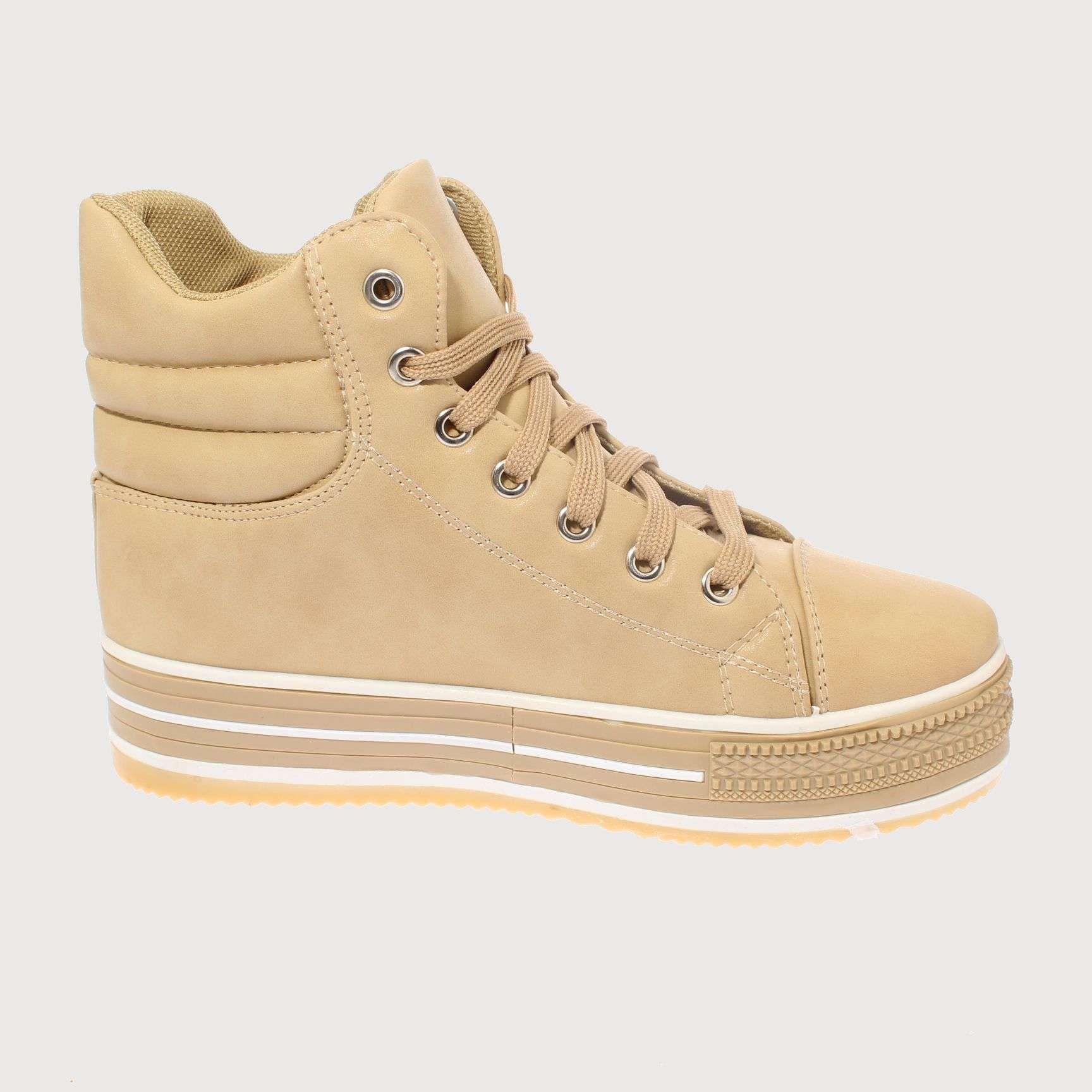 Zapatilla caña Beige Vía Franca Mujer Art: 5A2WHEAT-3