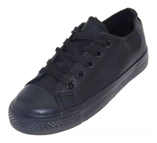 Zapatilla Escolar Para Niño Color Negro-1