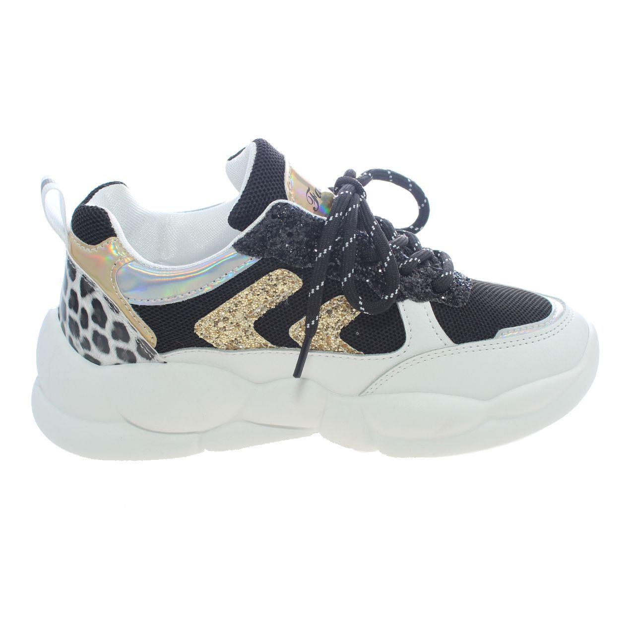 Zapatilla Negro Vía Franca Mujer-1