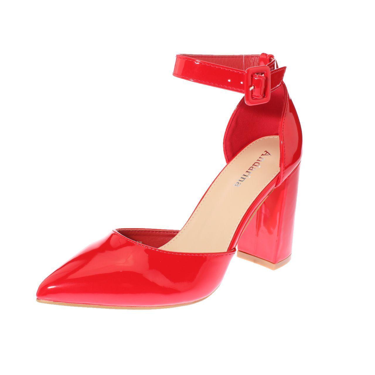Zapato Taco Rojo Vía Franca Mujer-0