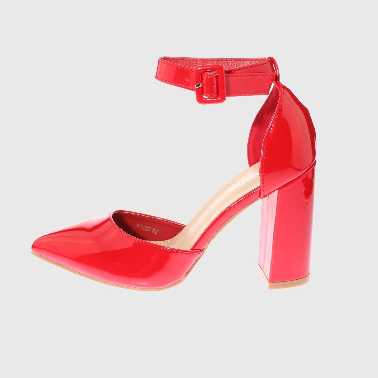 Zapato Taco Rojo Vía Franca Mujer-1