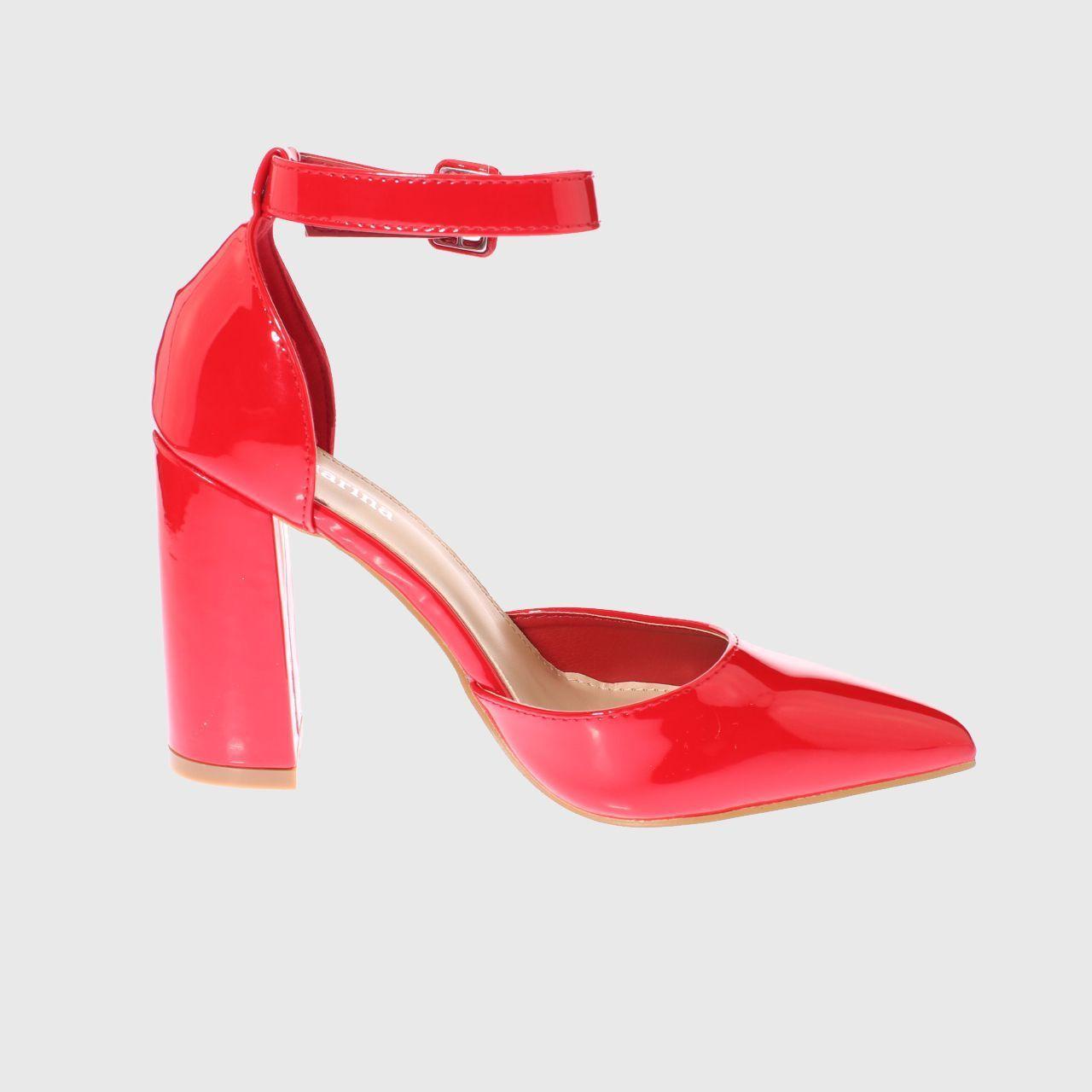 Zapato Taco Rojo Vía Franca Mujer-3