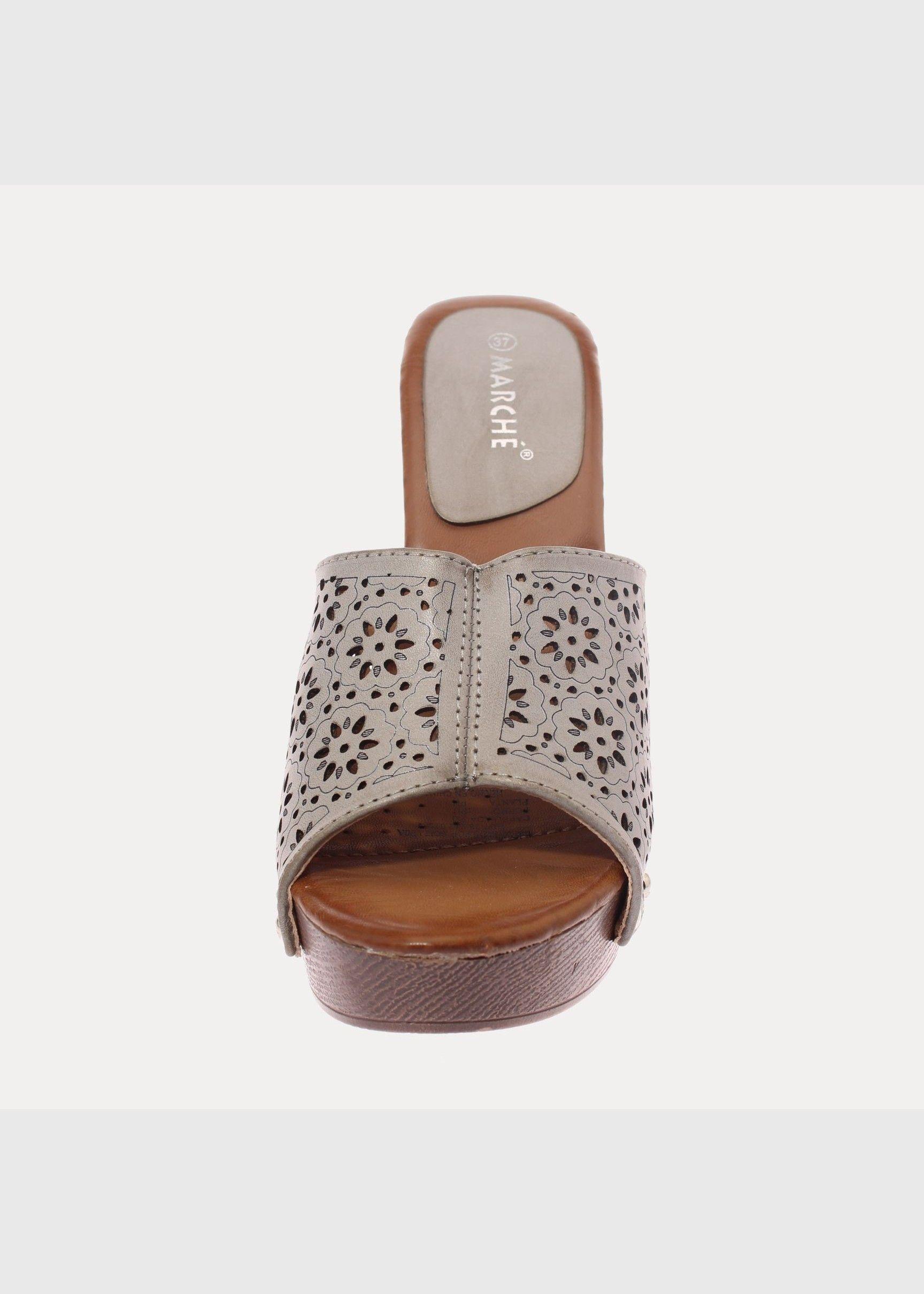 Sandalia Gris Vía Franca Mujer Art: 5TY201GREY-2