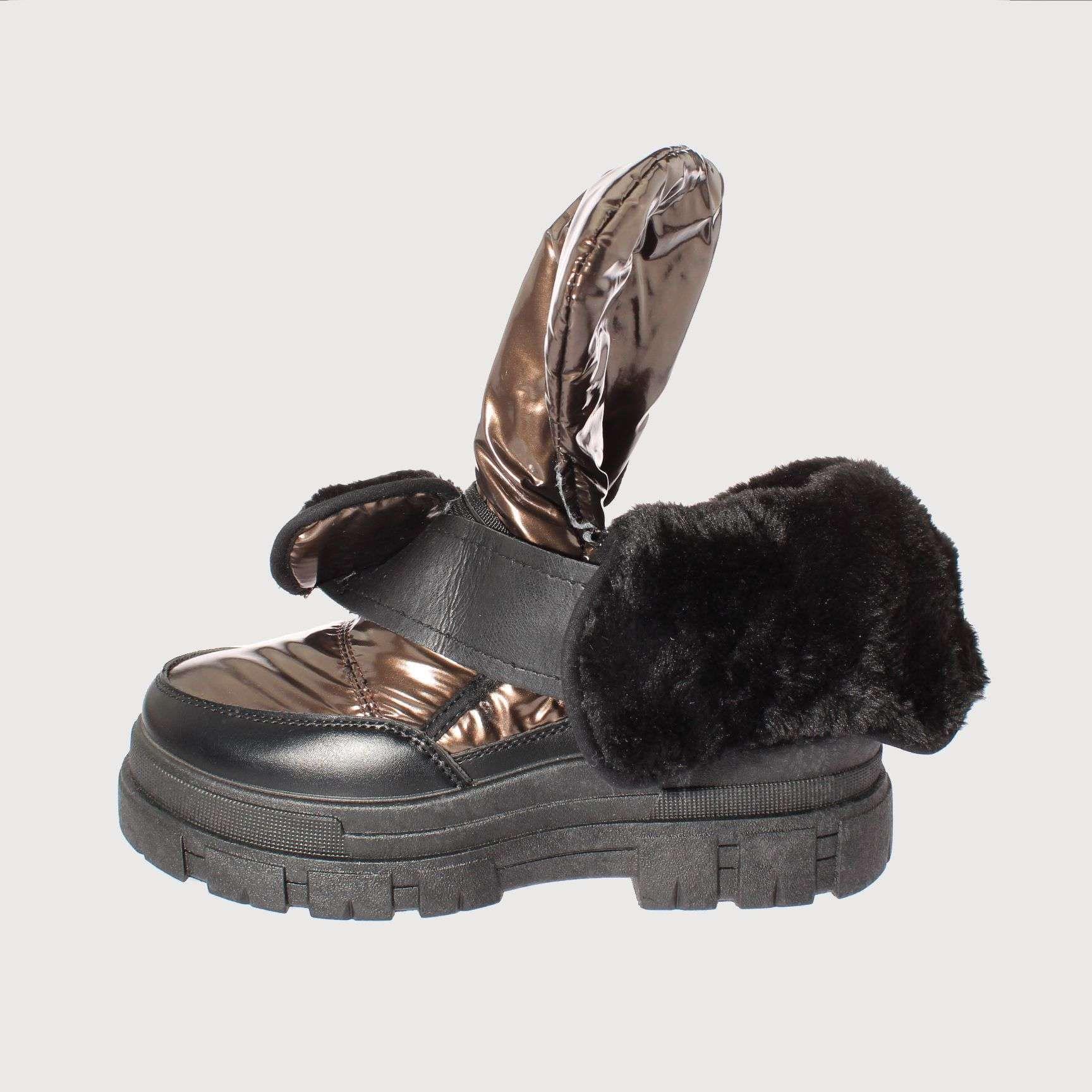 Bota Piel Gris Vía Franca Mujer Art: 5Y306GUN-4