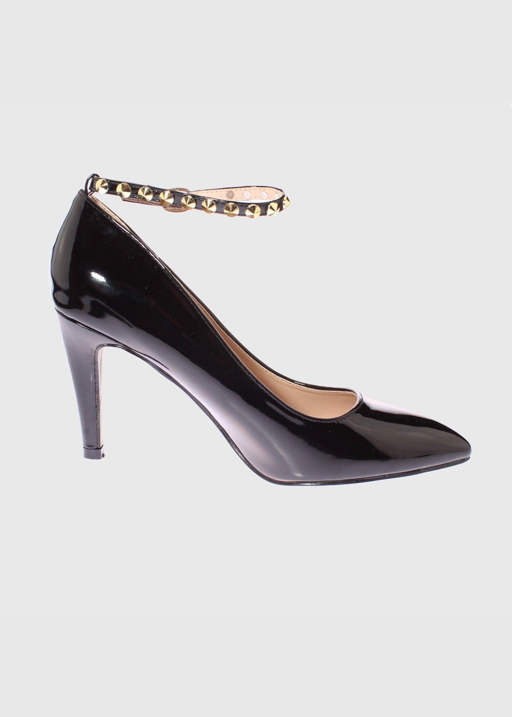 Zapato taco Negro Vía Franca Mujer-2