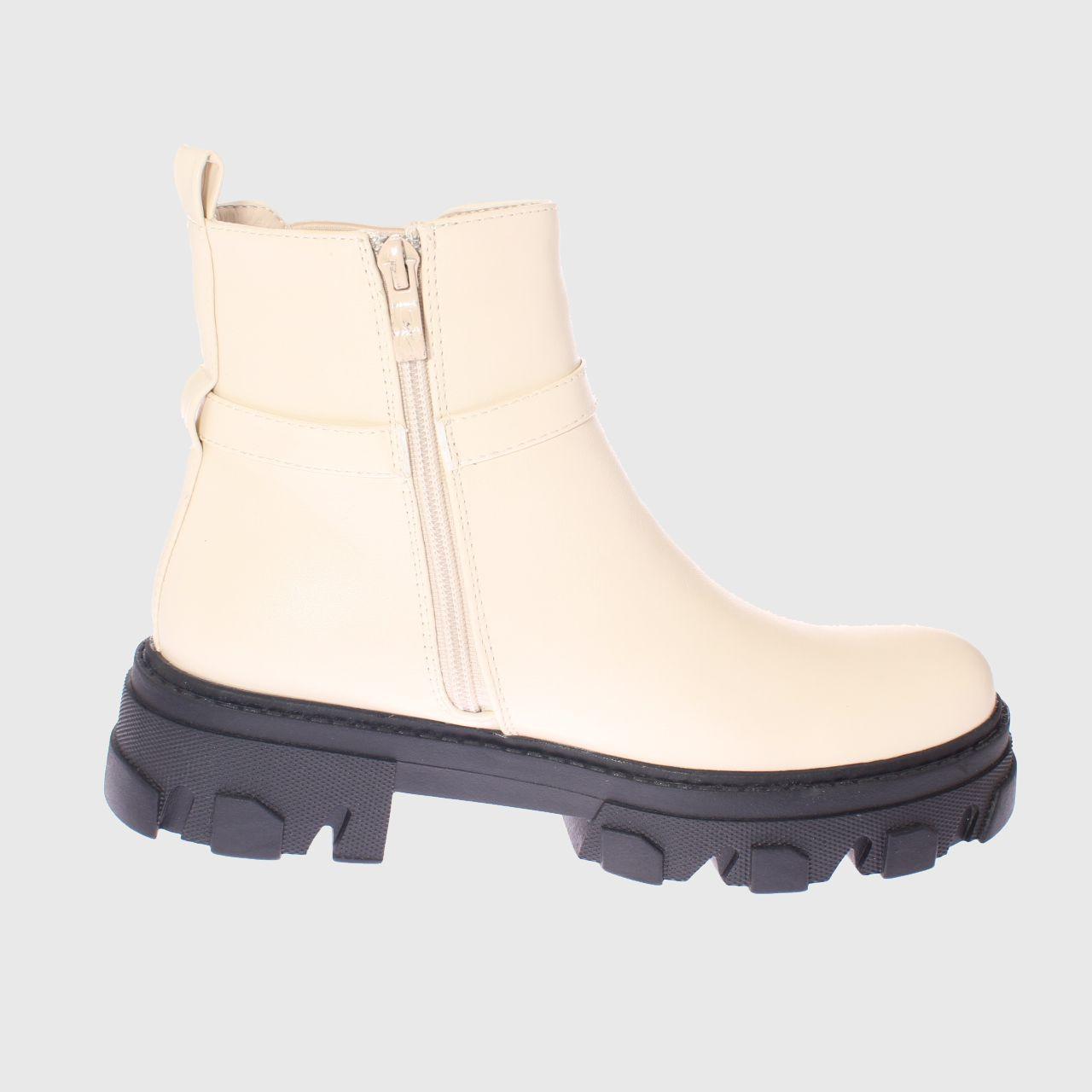 Botín cadena Beige Vía Franca Mujer-3