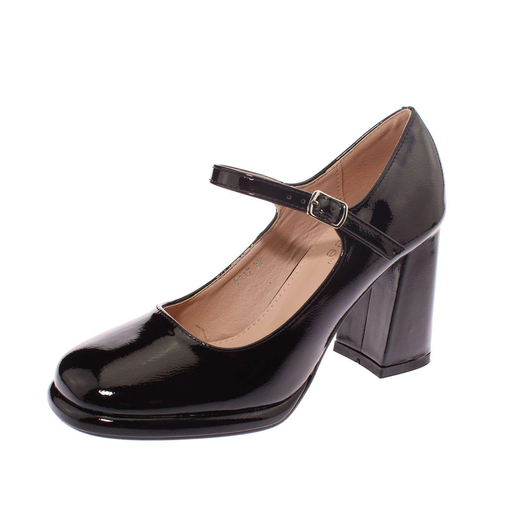 Zapato Tacón Negro Vía Franca Mujer Art: 5W117BLACK-0