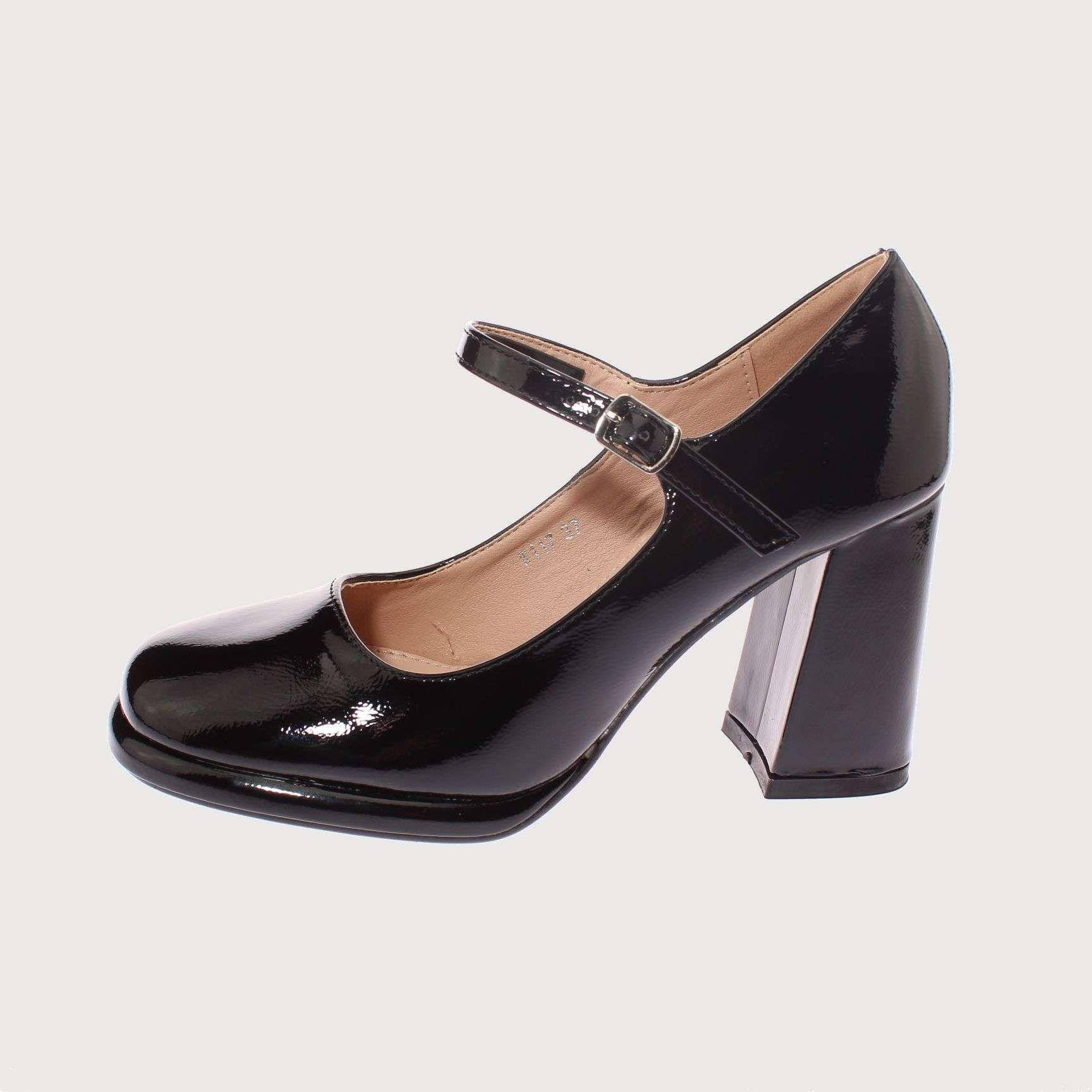 Zapato Tacón Negro Vía Franca Mujer Art: 5W117BLACK-1