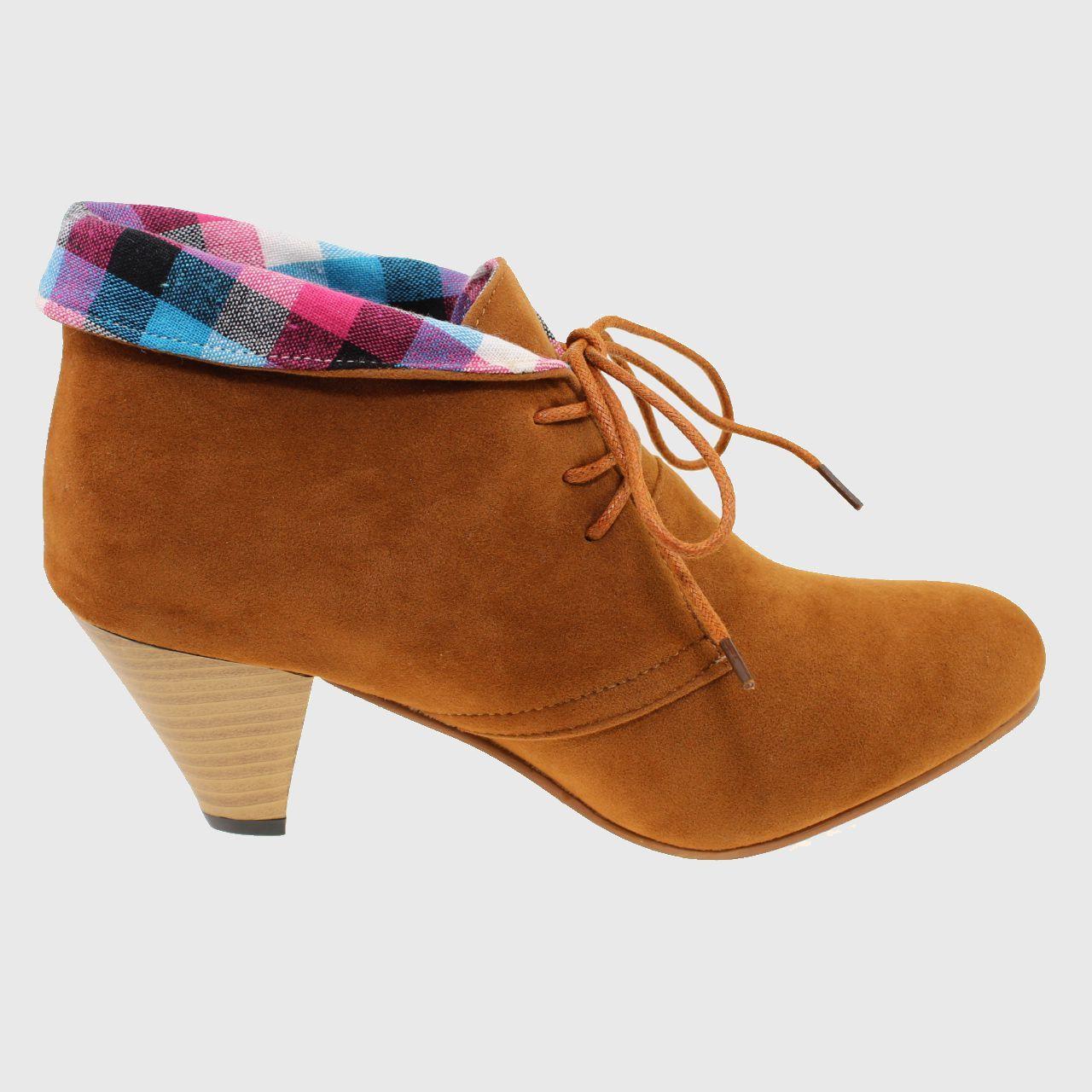 Botín Tacón Escoces Kaki Vía Franca Mujer-2