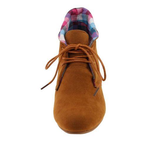 Botín Tacón Escoces Kaki Vía Franca Mujer-6