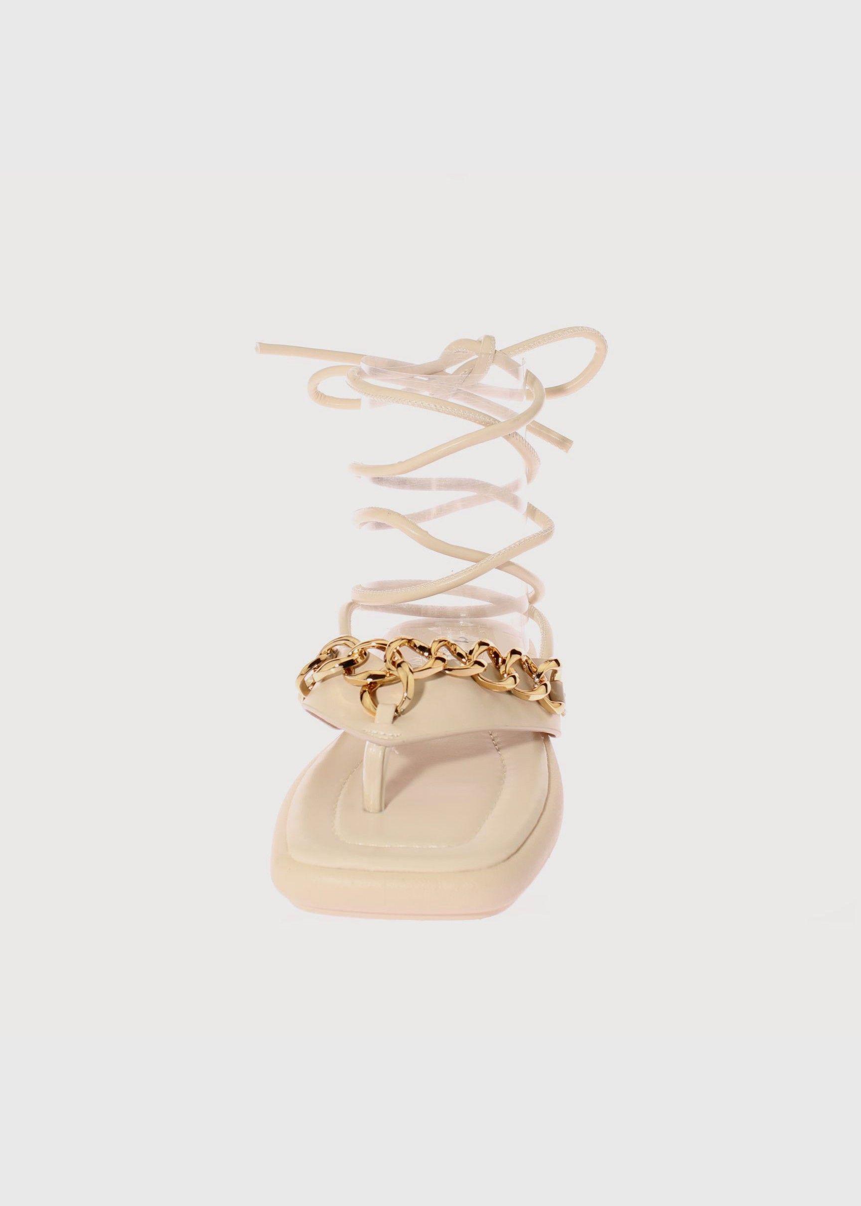 Sandalia Romana Beige Vía Franca Mujer Art: 5G9838F3BEICHS-2