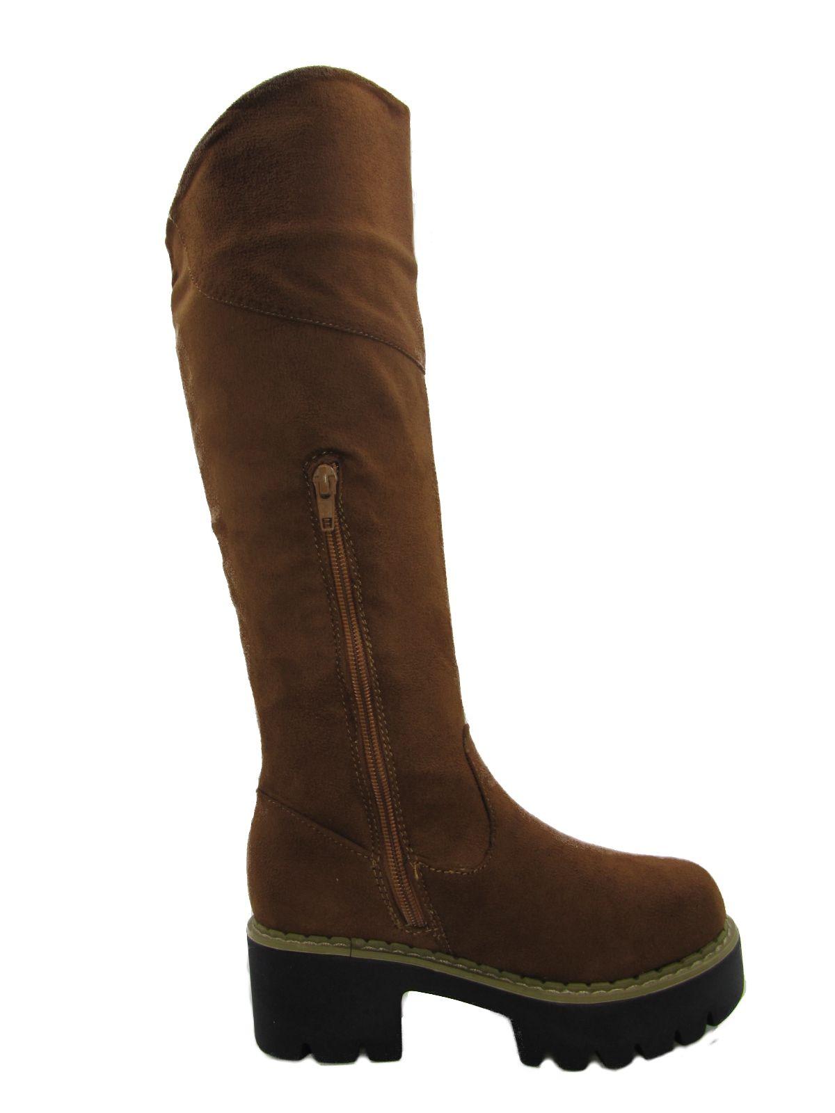 Bota Casual Para Niña Color Marrón-2