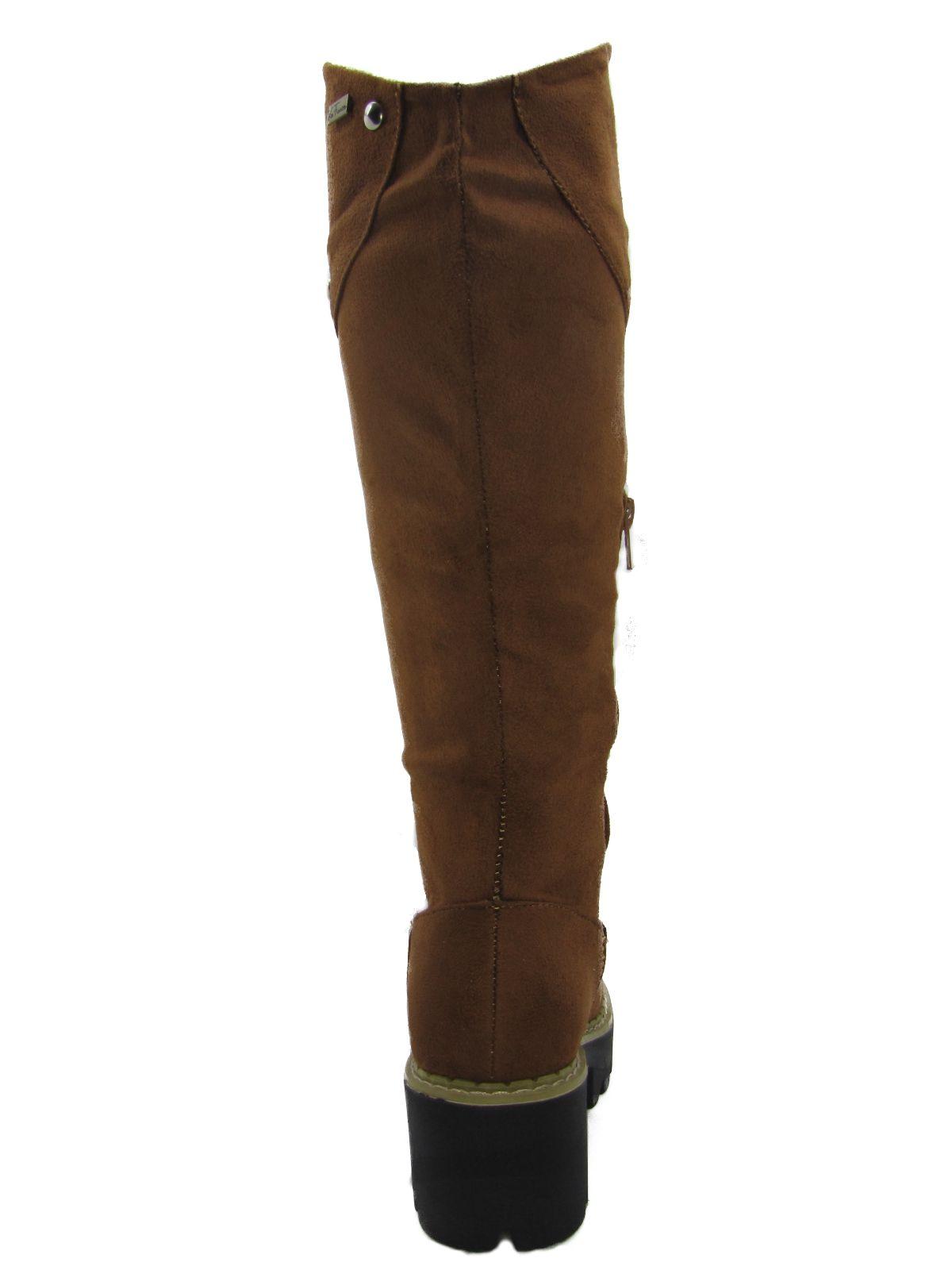 Bota Casual Para Niña Color Marrón-3