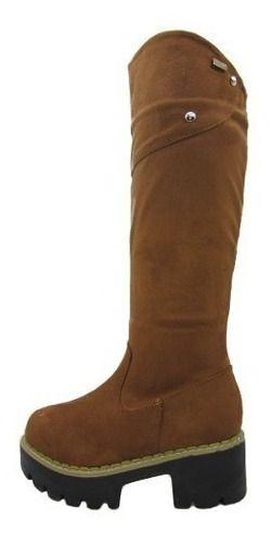Bota Casual Para Niña Color Marrón-4