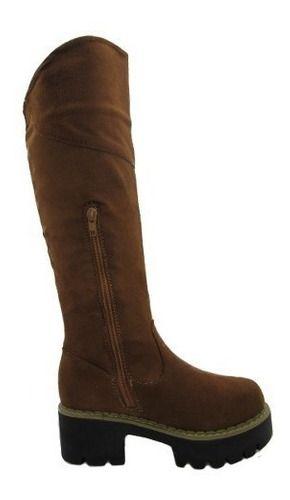 Bota Casual Para Niña Color Marrón-6