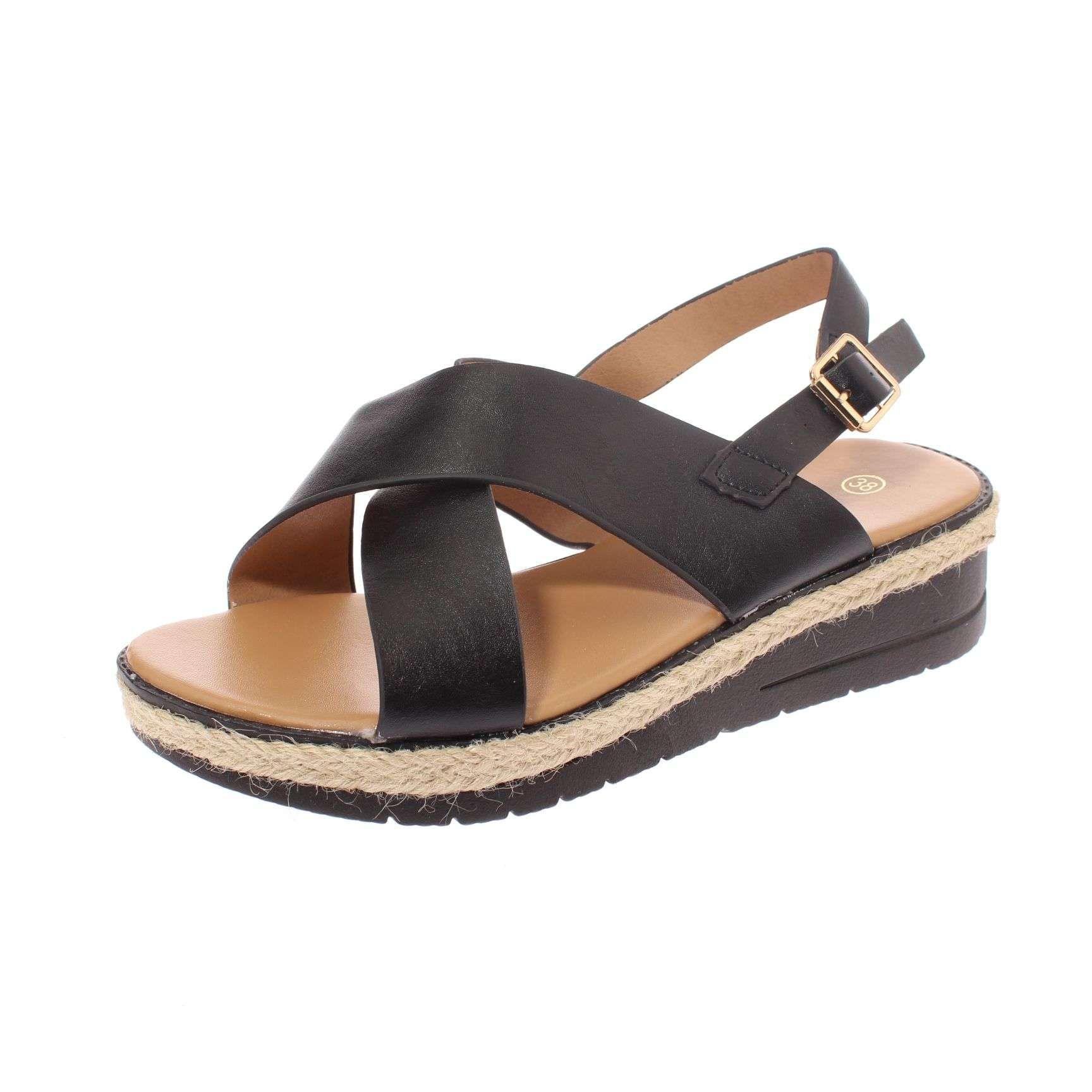 Sandalia Negro Vía Franca Mujer Art: 52110B31104BLACK-0