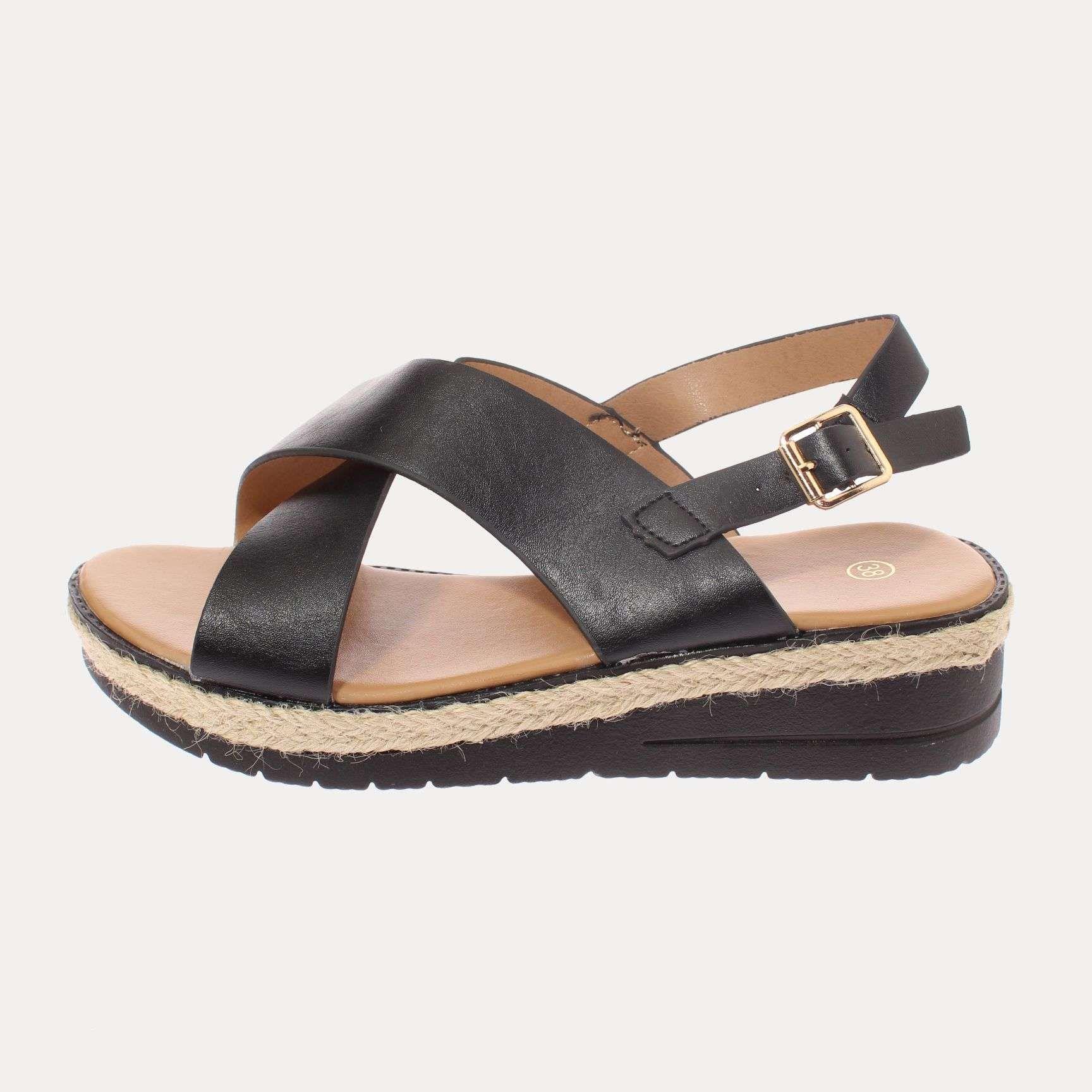 Sandalia Negro Vía Franca Mujer Art: 52110B31104BLACK-1