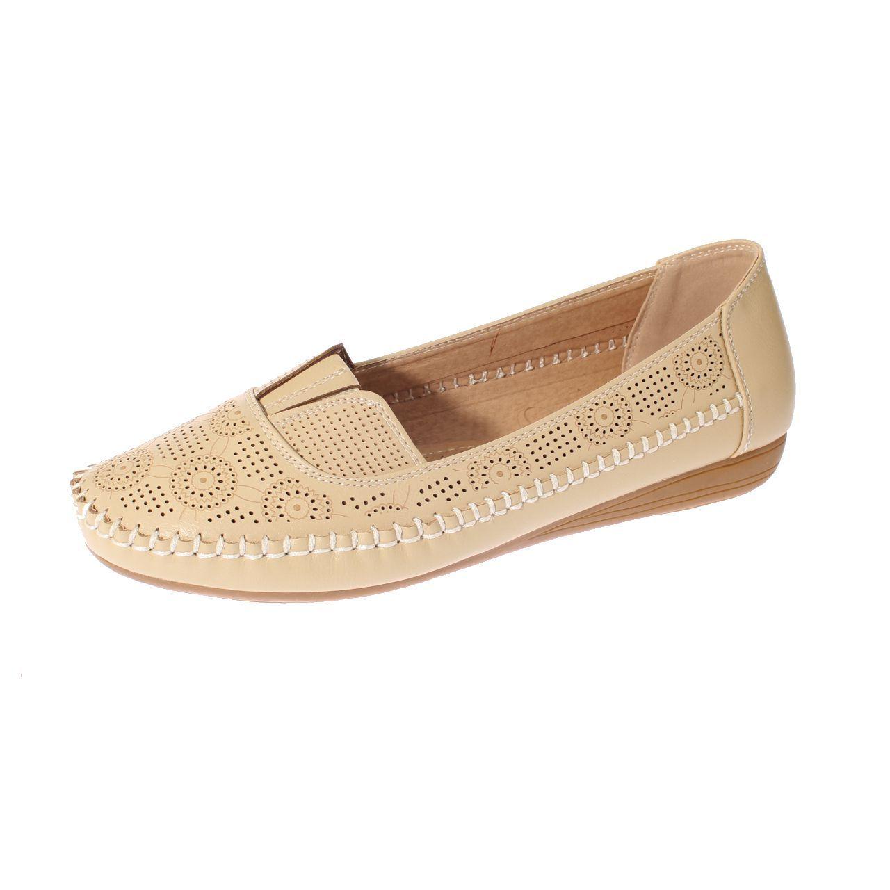 Mocasín Beige Vía Franca Mujer-0