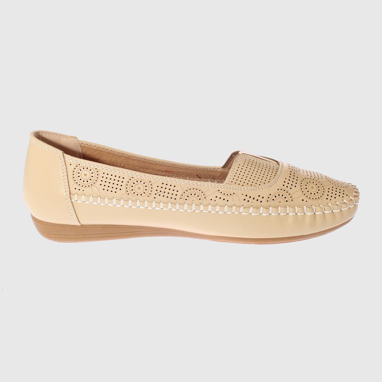 Mocasín Beige Vía Franca Mujer-3