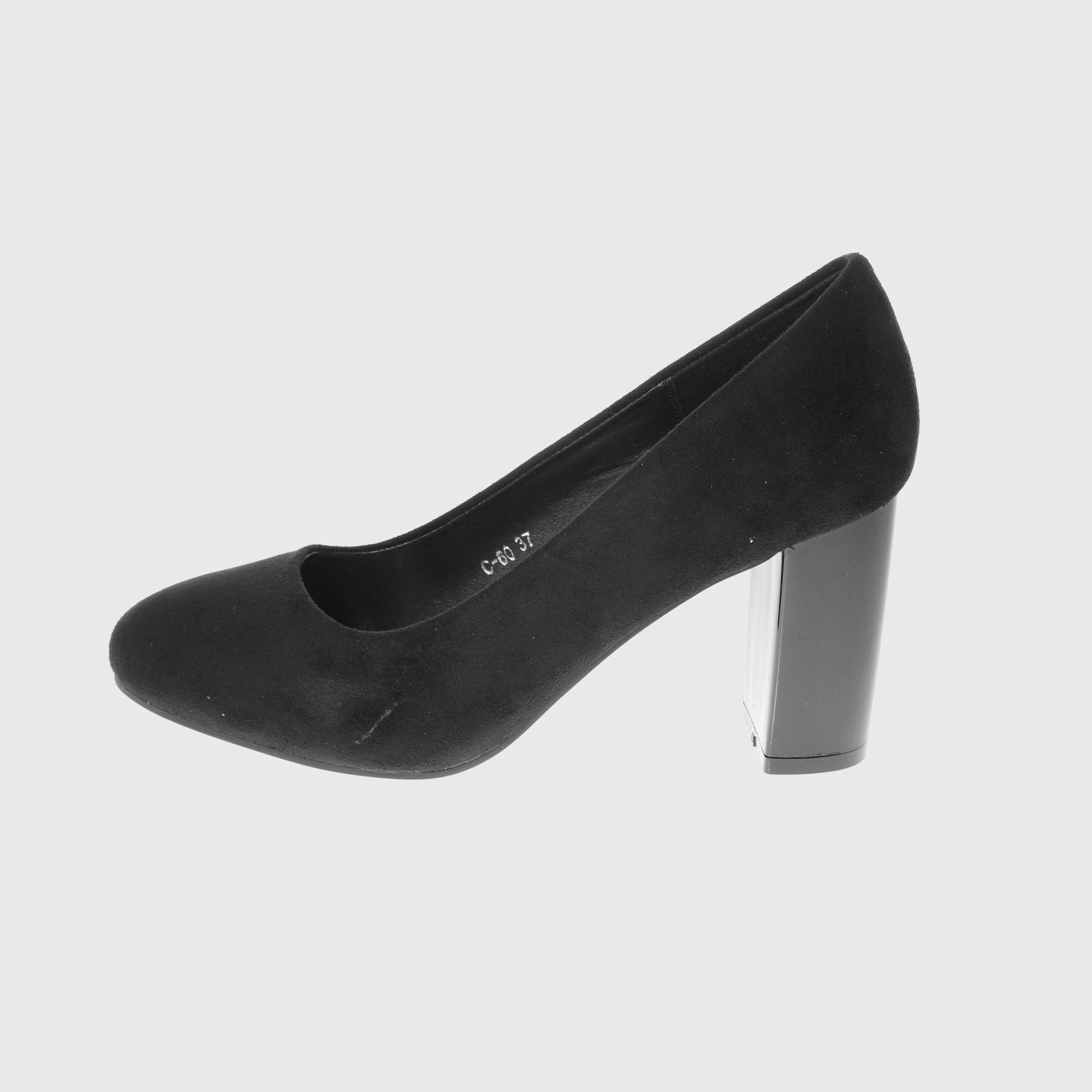 Zapato Taco Negro Vía Franca Mujer-1
