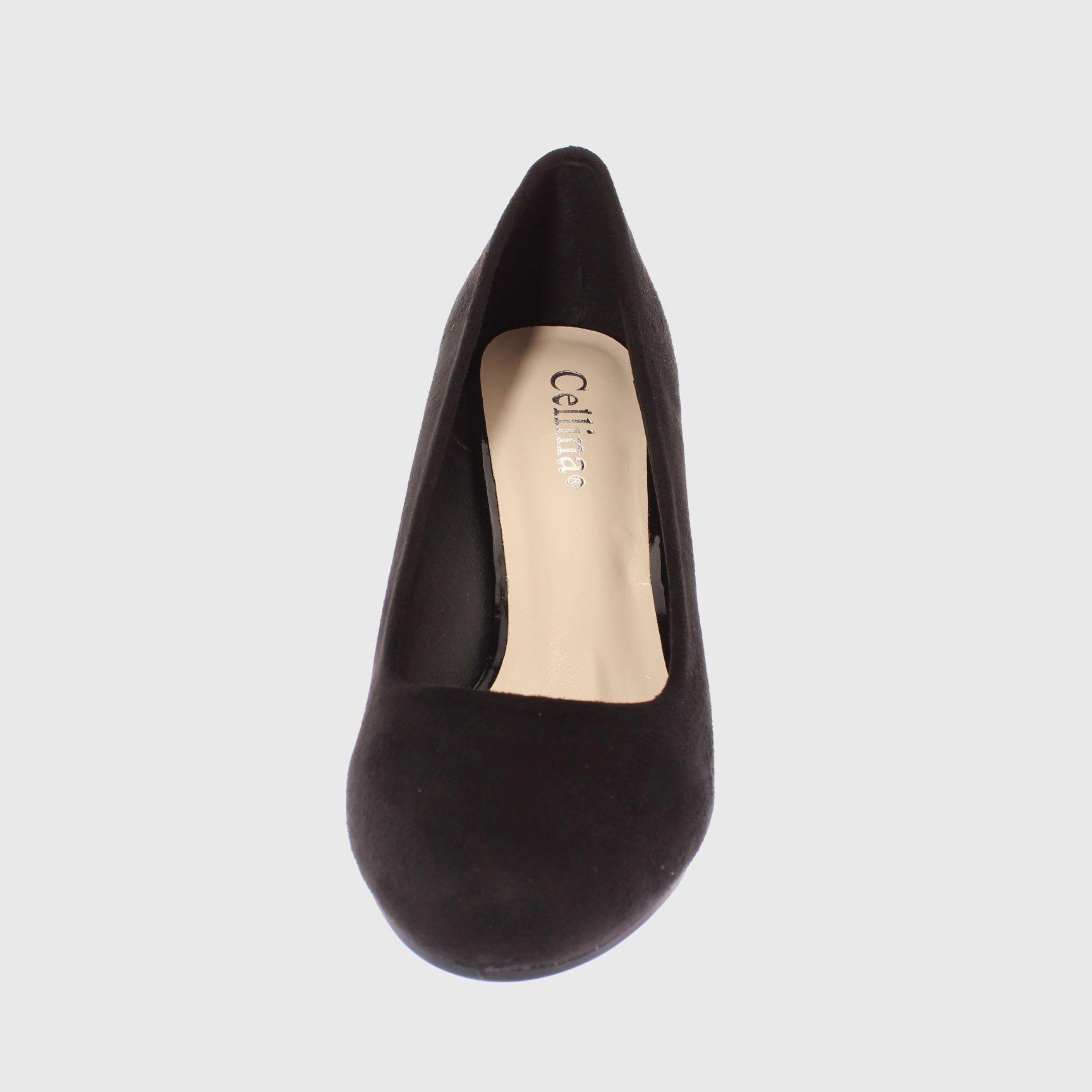 Zapato Taco Negro Vía Franca Mujer-2
