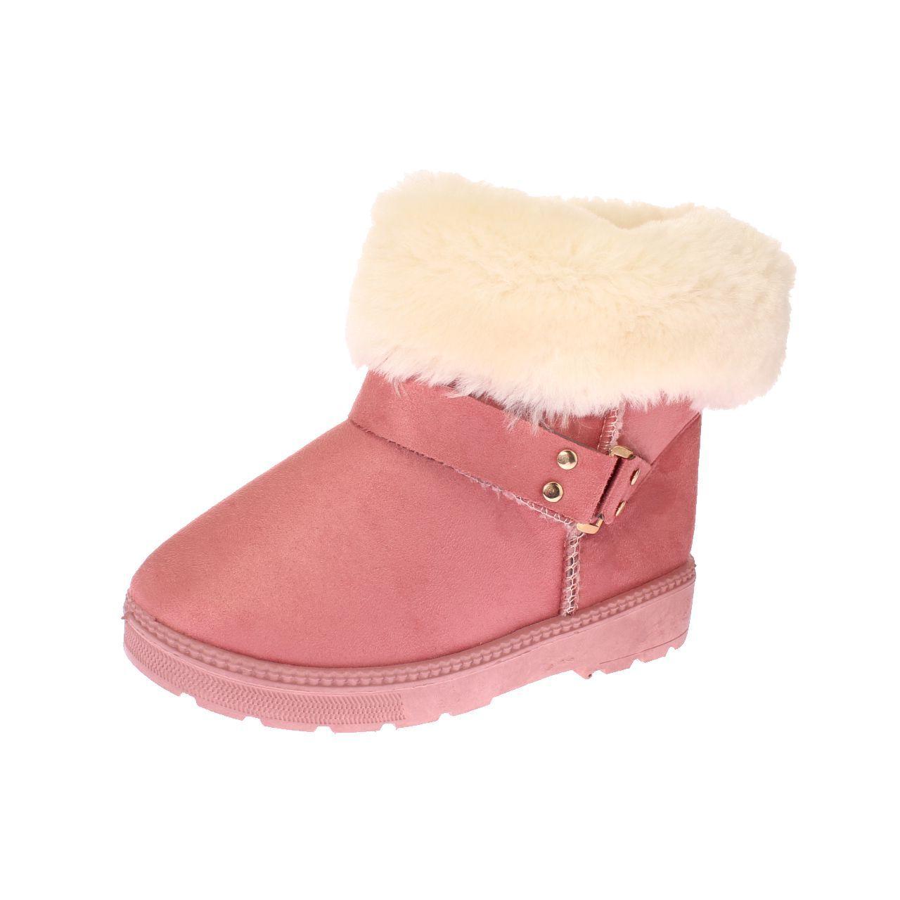Bota Piel Rosa Vía Franca Niña-0