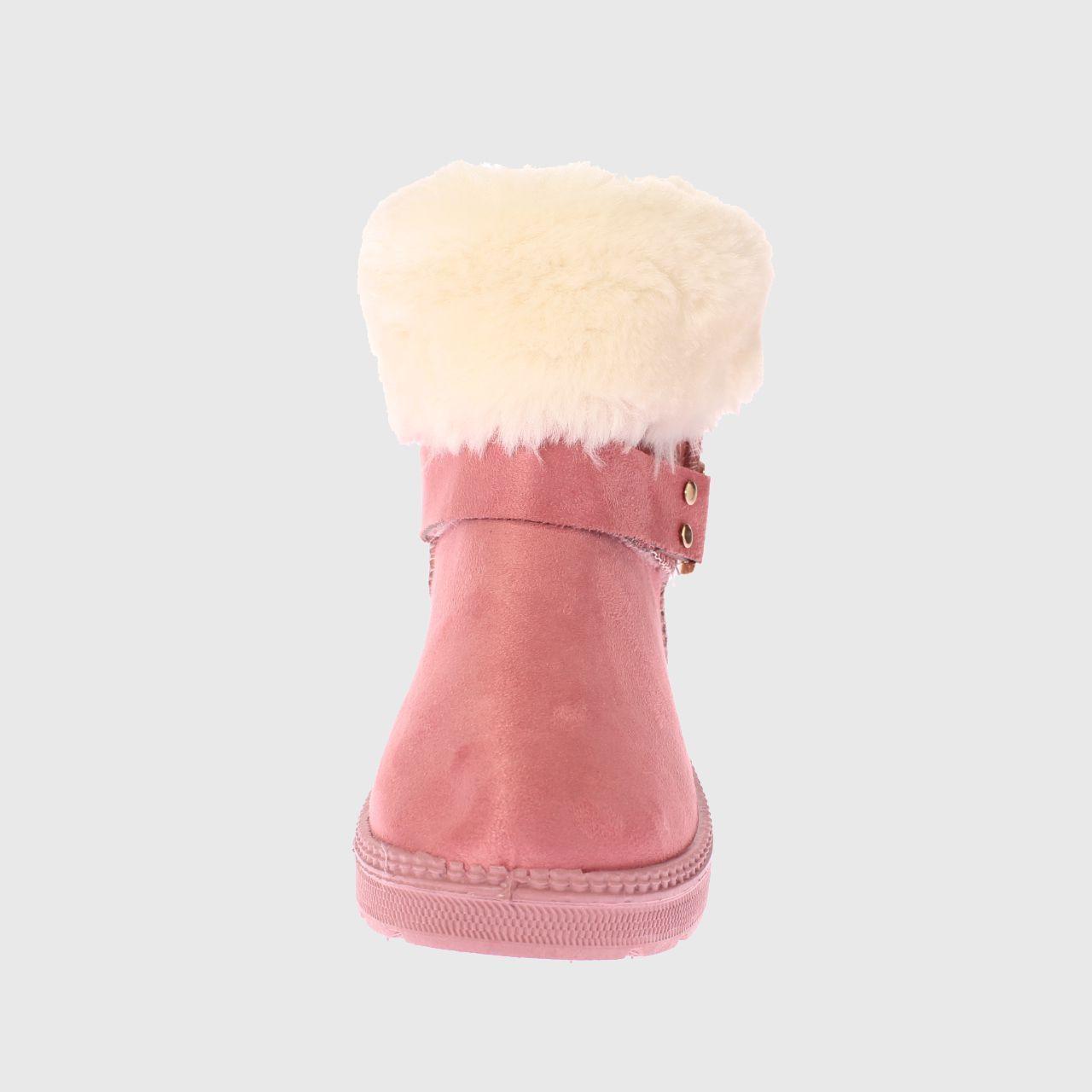 Bota Piel Rosa Vía Franca Niña-2