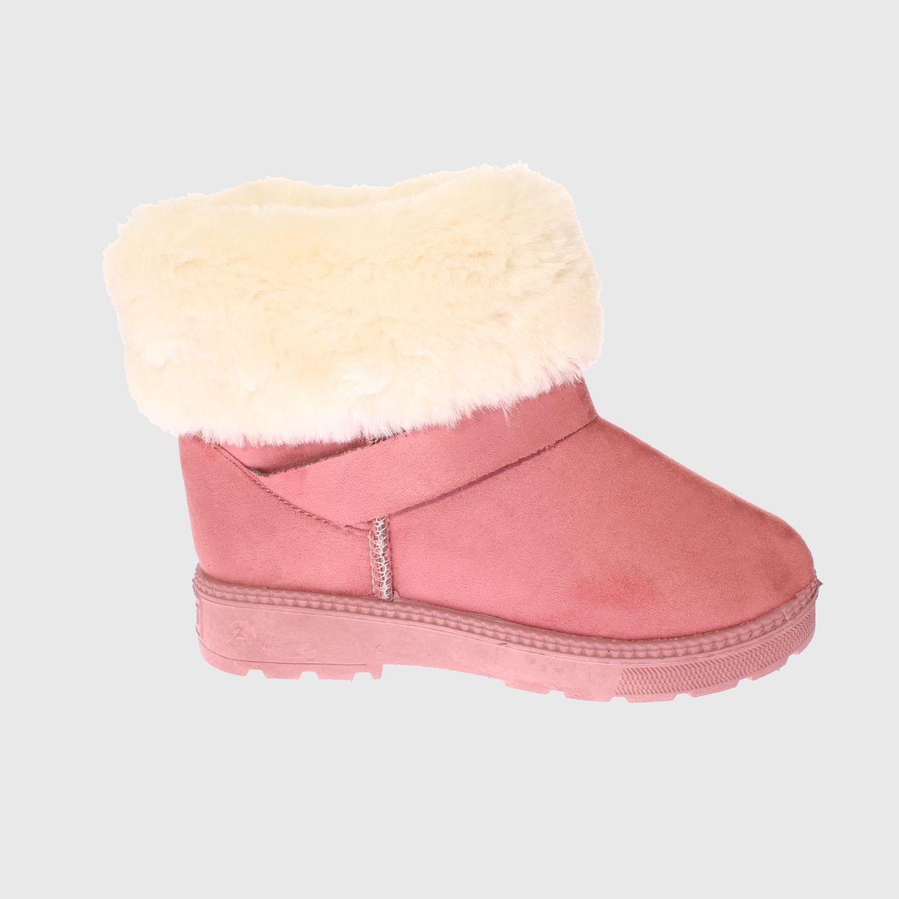 Bota Piel Rosa Vía Franca Niña-3