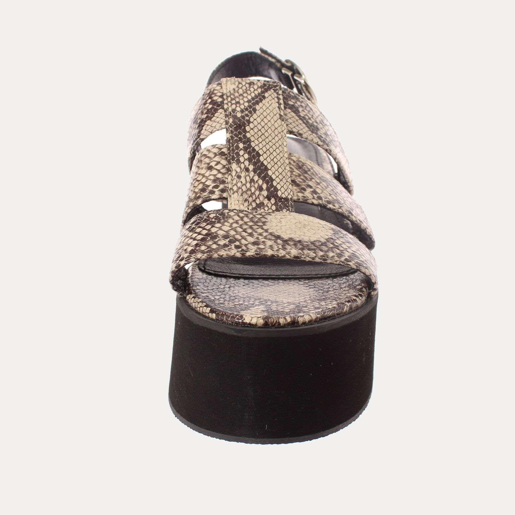 Sandalia Plataforma Negro Vía Franca Mujer Art: 52109B30895BLACK-2