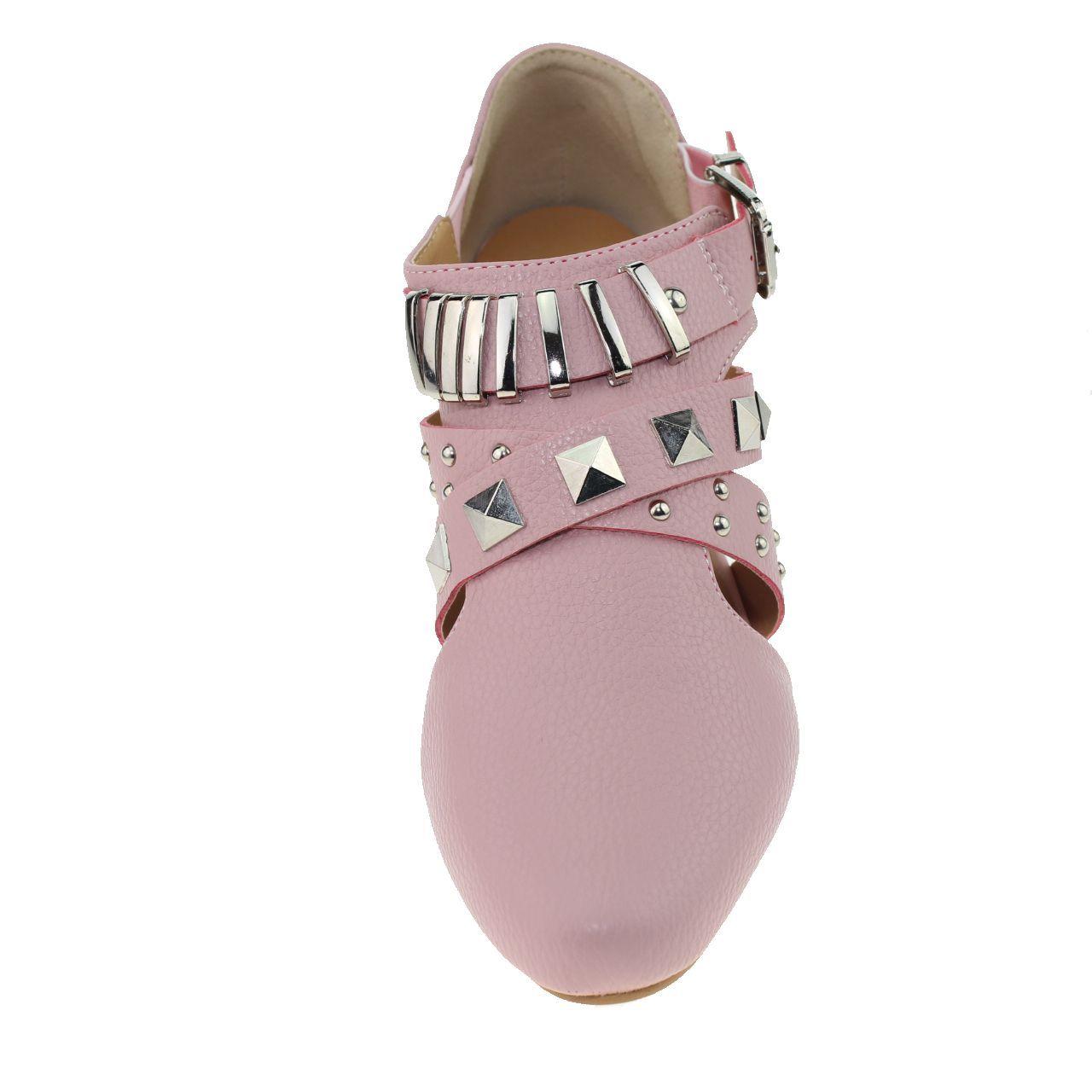 Botin Taco Rosado Vía Franca Mujer-2