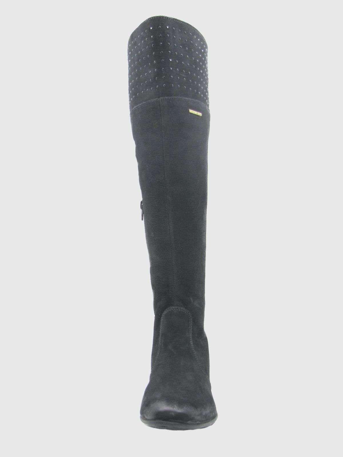 Bota Cuero Negro Vía Franca Mujer-1