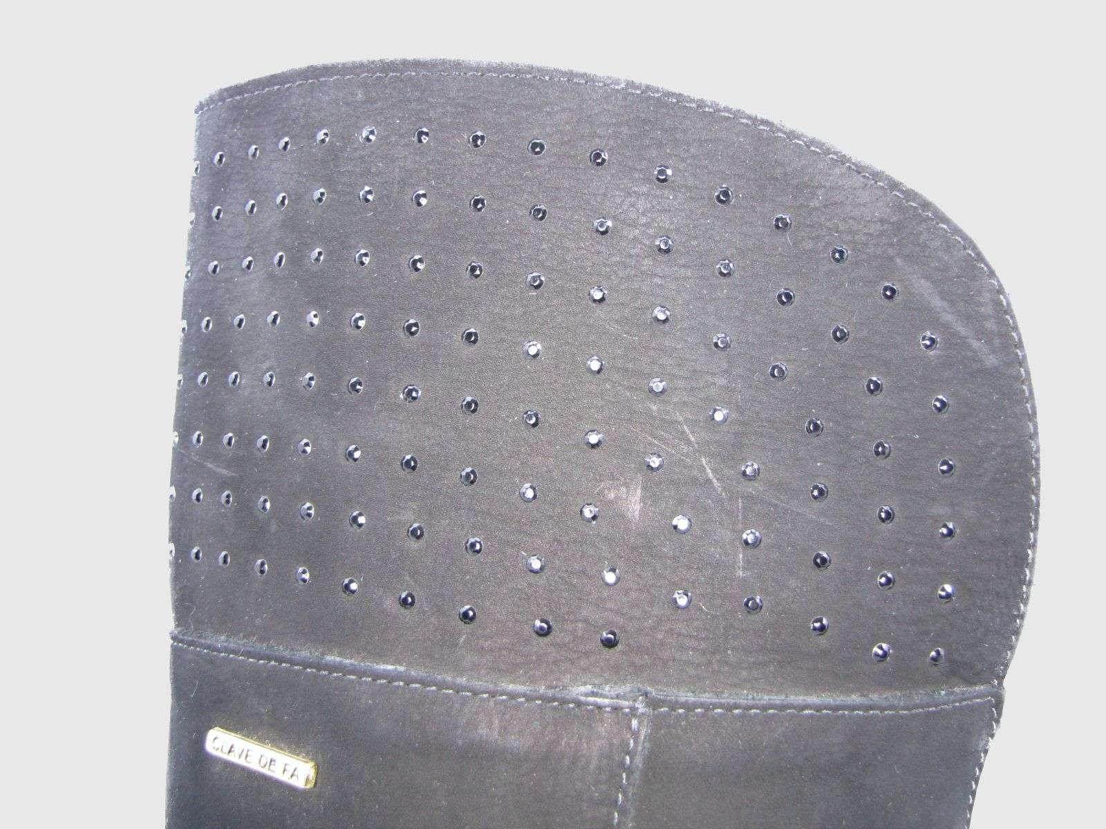 Bota Cuero Negro Vía Franca Mujer-4