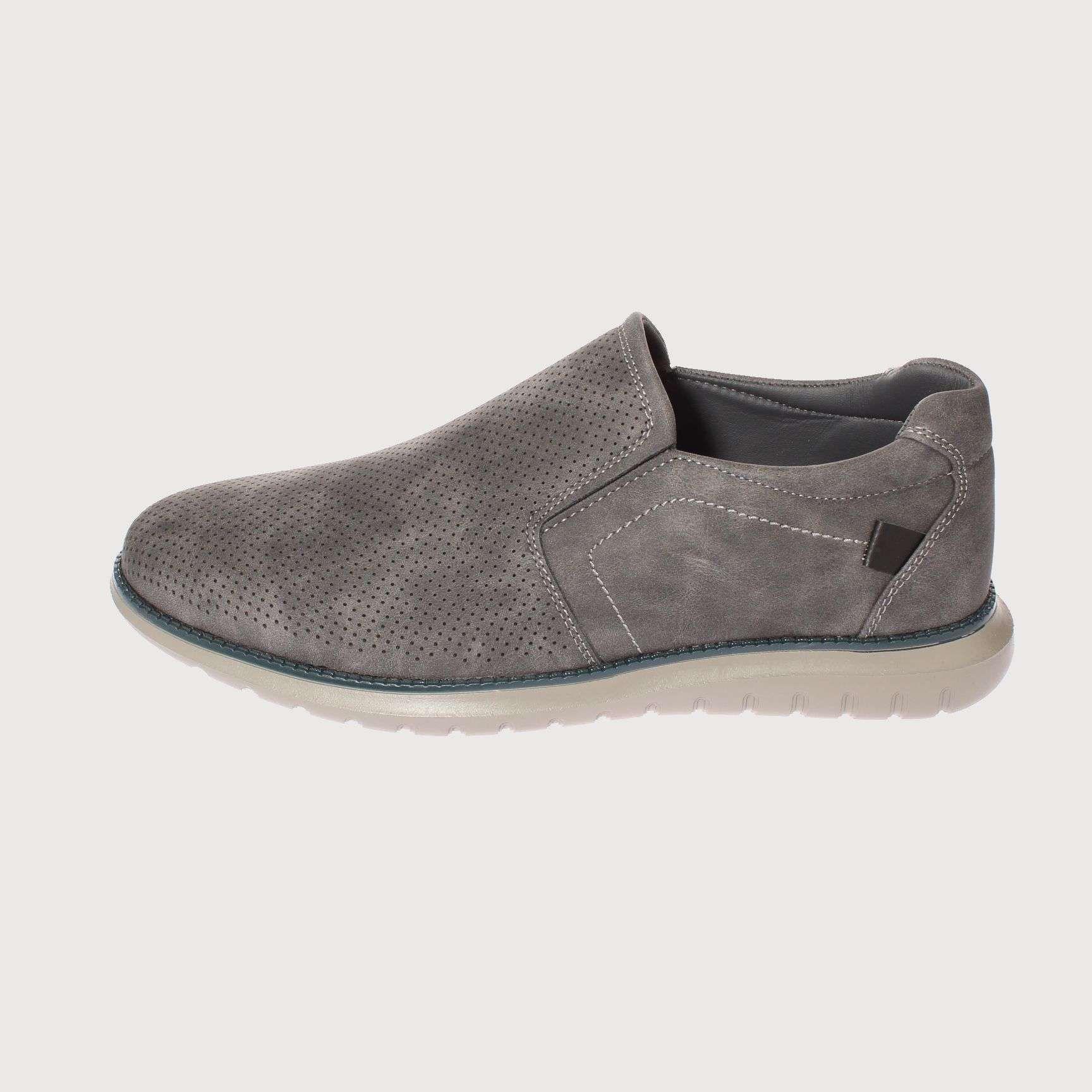 Mocasín Gris Vía Franca Hombre Art: 8PLX653BGREY-1
