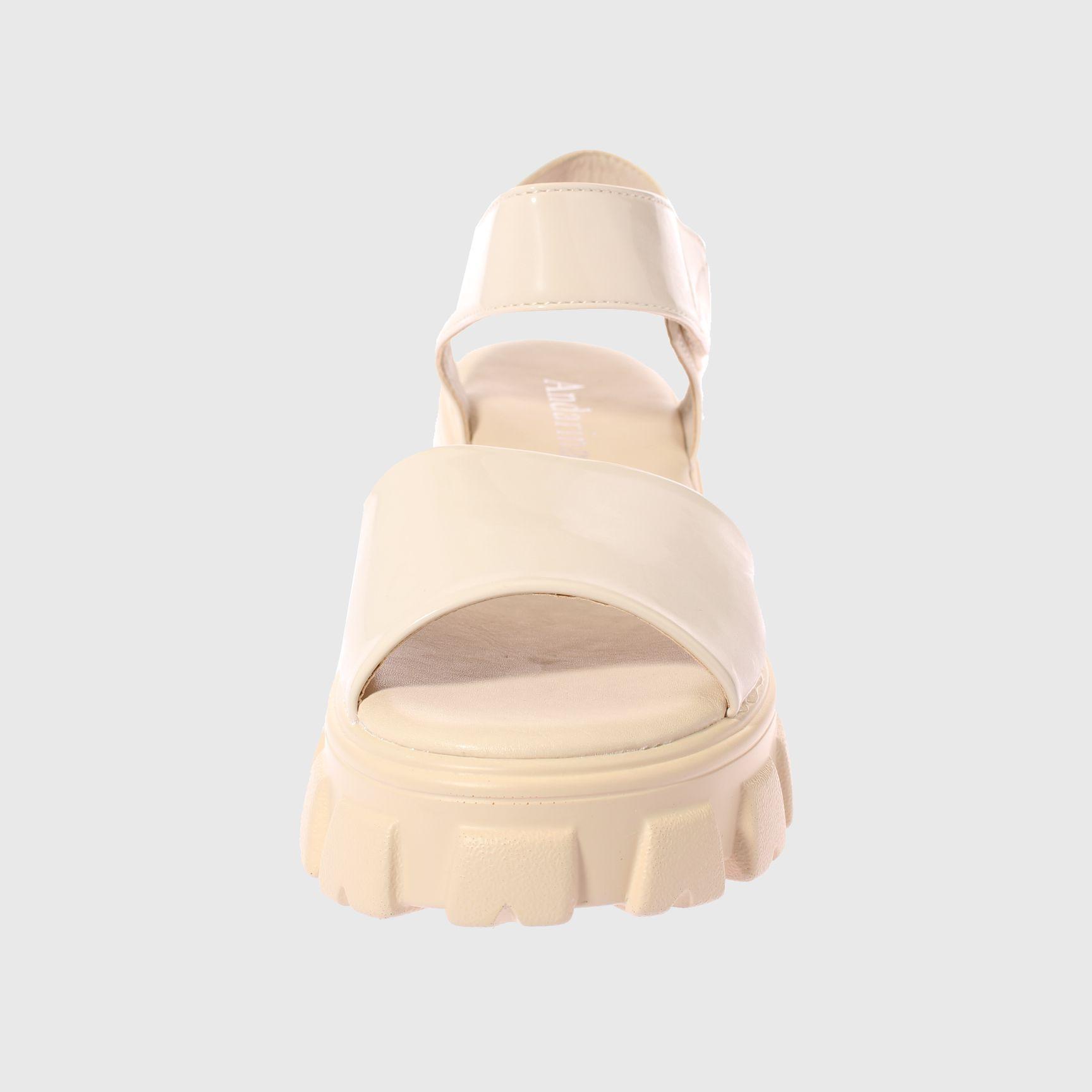 Sandalia Beige Vía Franca Mujer-2