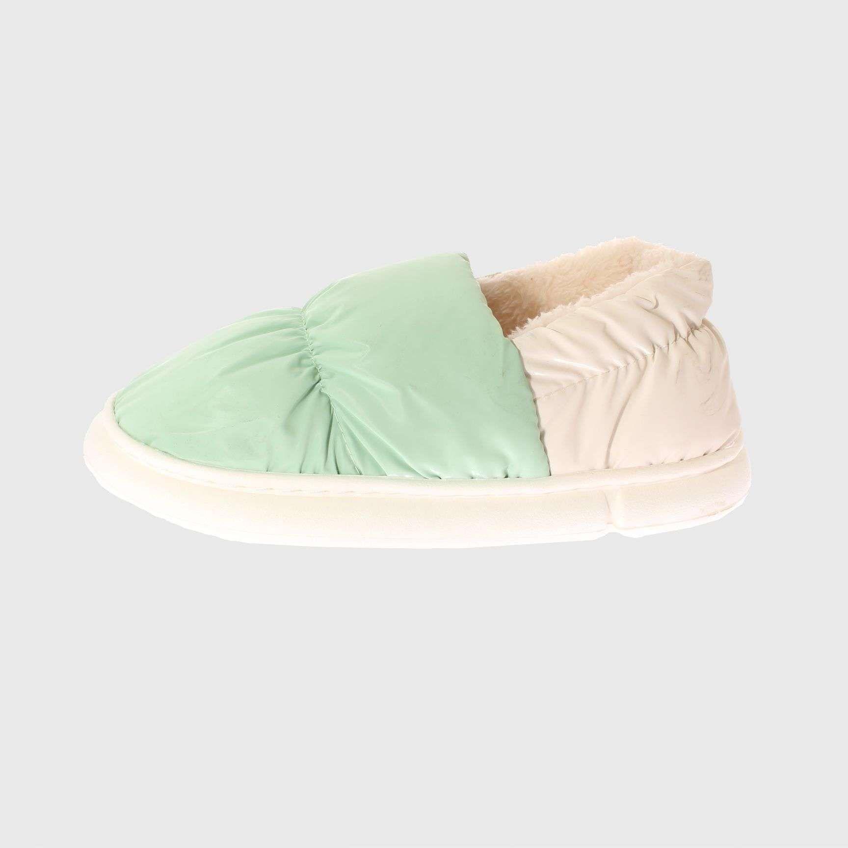 Pantufla Verde Vía Franca Mujer-1