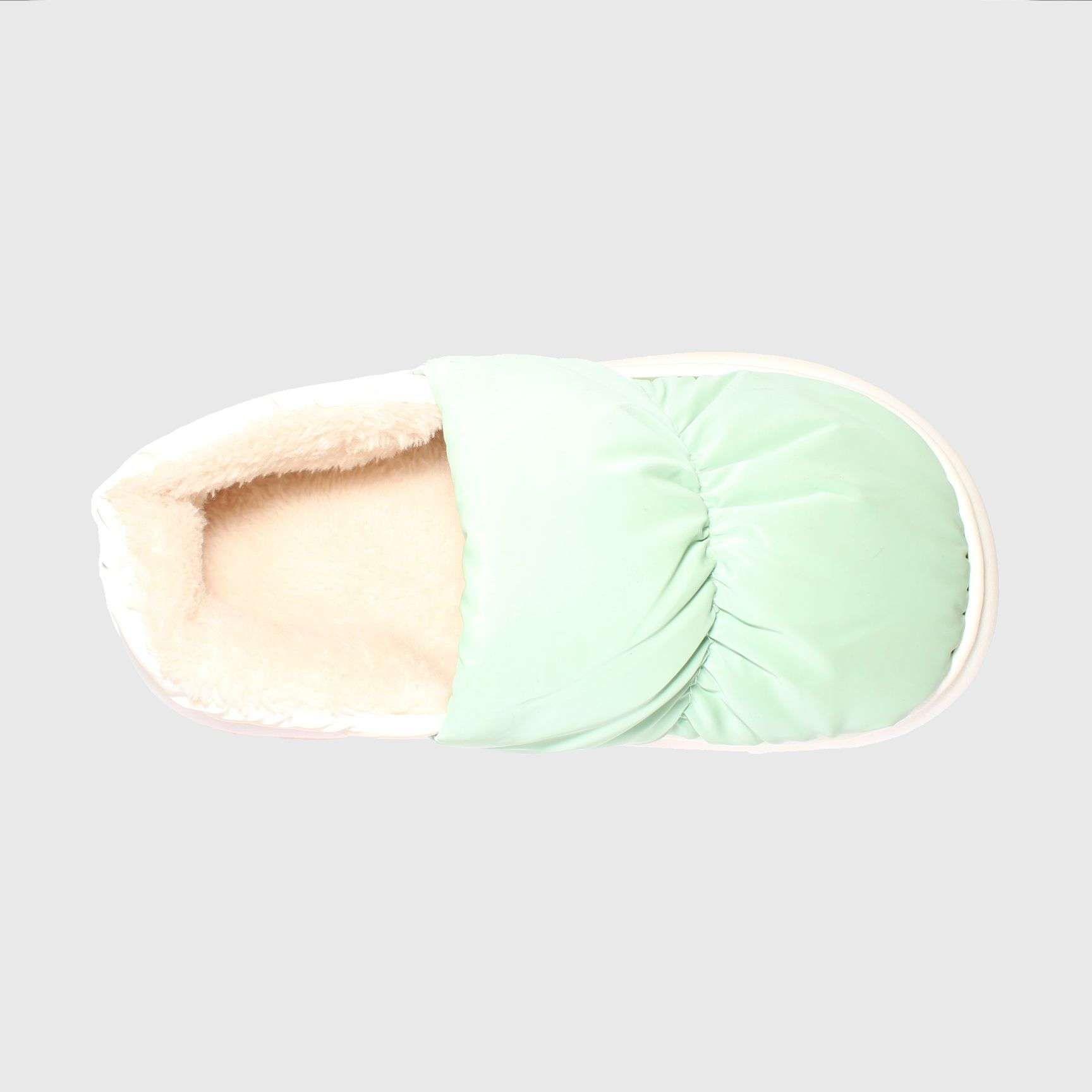Pantufla Verde Vía Franca Mujer-3