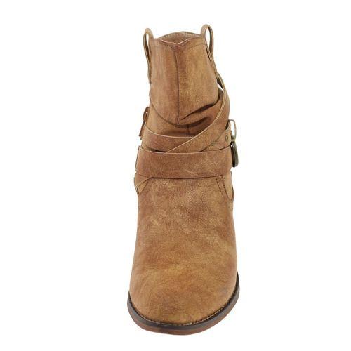 Botín Camel Vía Franca Mujer-2