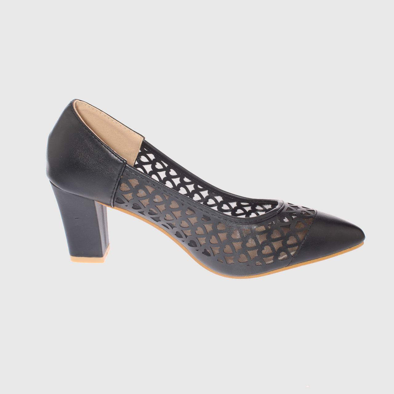 Zapato taco Negro Vía Franca Mujer-1