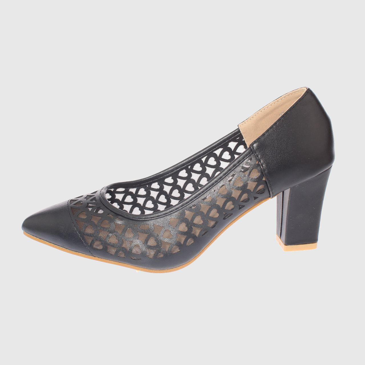 Zapato taco Negro Vía Franca Mujer-3
