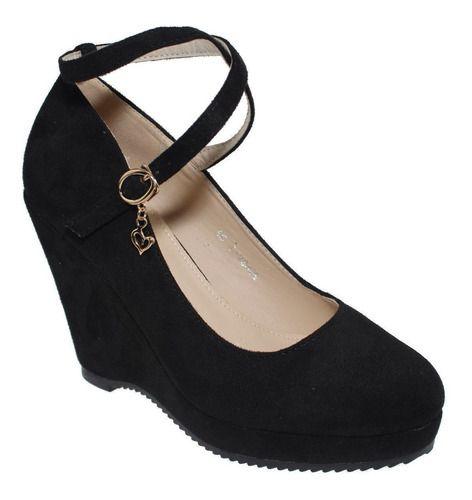 Zapato Negro Vía Franca Mujer-4