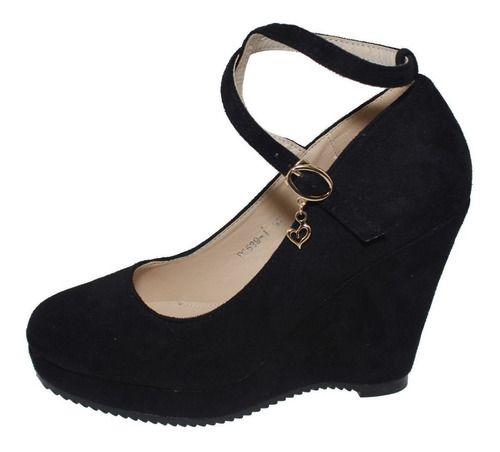 Zapato Negro Vía Franca Mujer-5