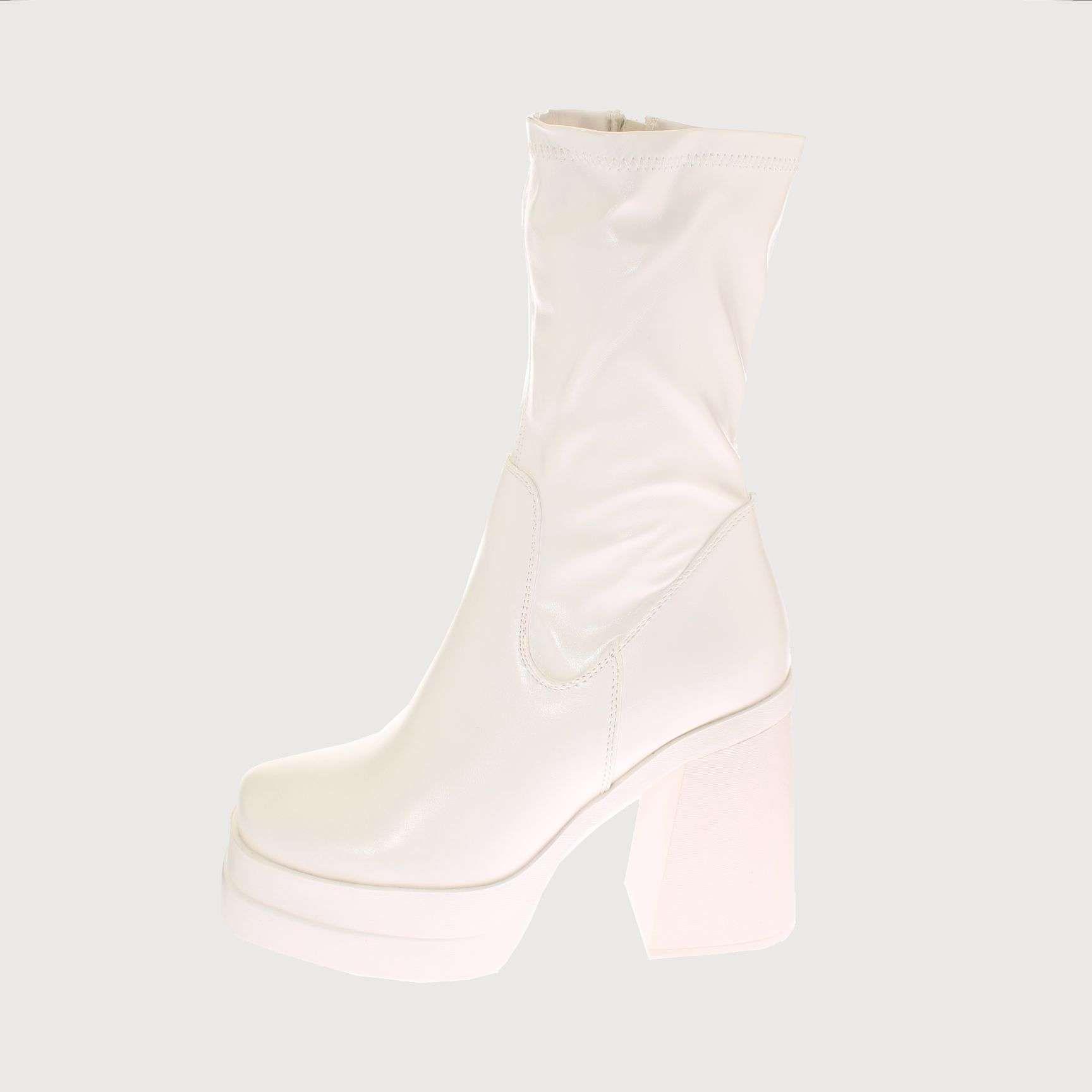 Bota Terraplen Blanco Vía Franca Mujer Art: 5XZN611BWHITE-1