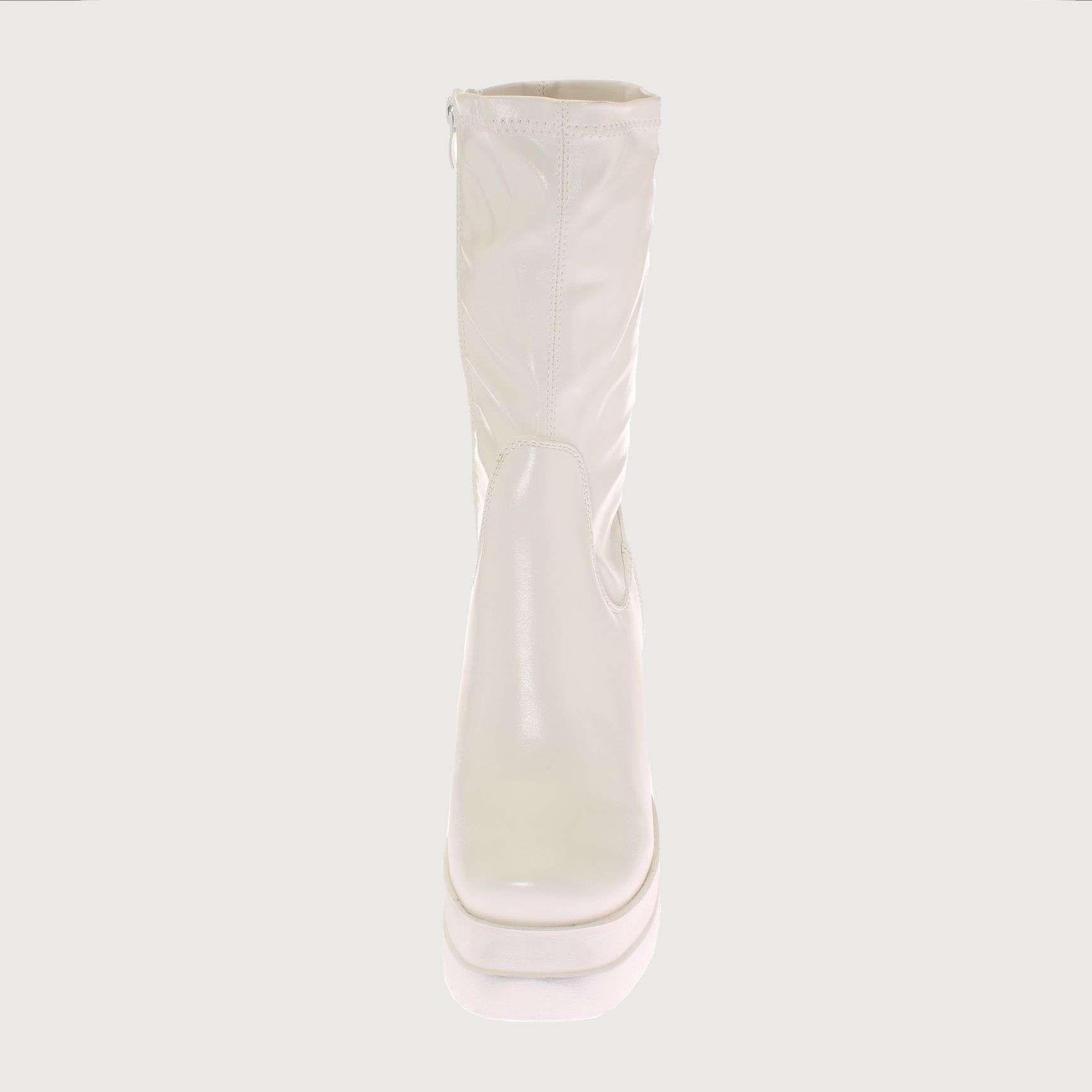 Bota Terraplen Blanco Vía Franca Mujer Art: 5XZN611BWHITE-2